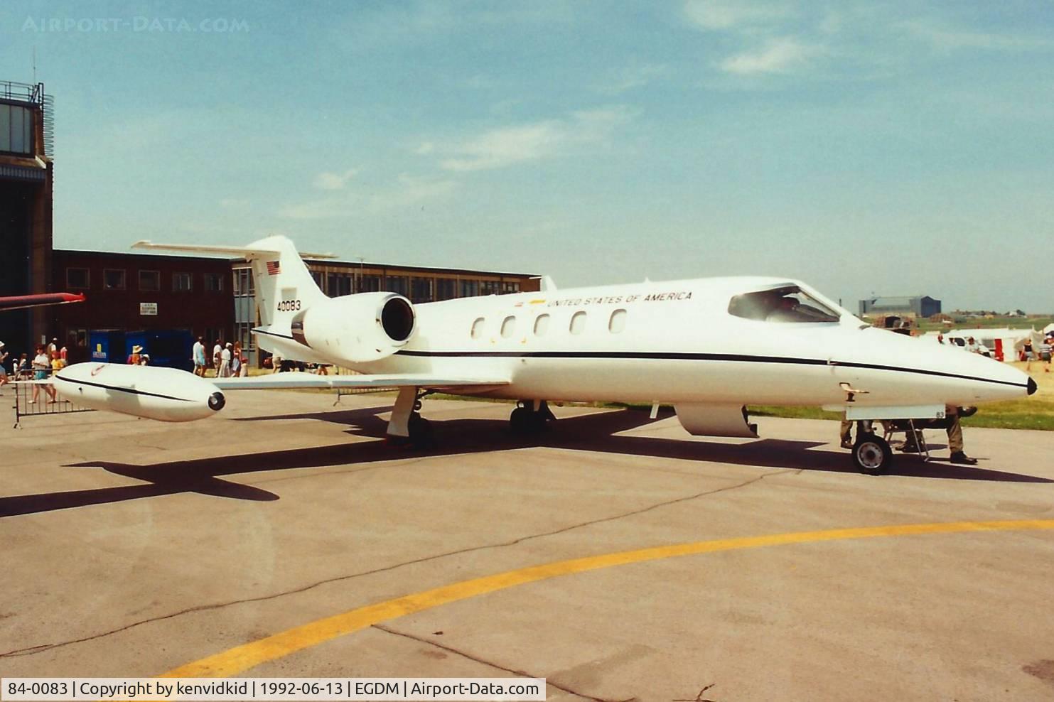 84-0083, 1984 Gates Learjet C-21A C/N 35A-529, At Boscombe Down, scanned from print.