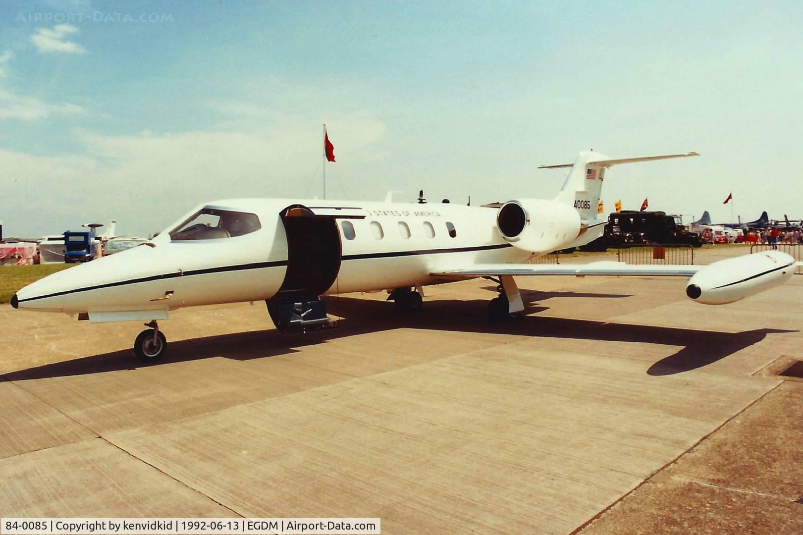 84-0085, 1984 Gates Learjet C-21A C/N 35A-531, At Boscombe Down, scanned from print.