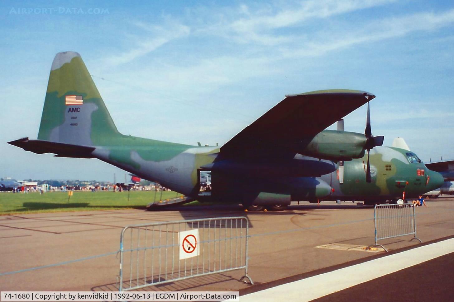 74-1680, 1974 Lockheed C-130H Hercules C/N 382-4651, At Boscombe Down, scanned from print.