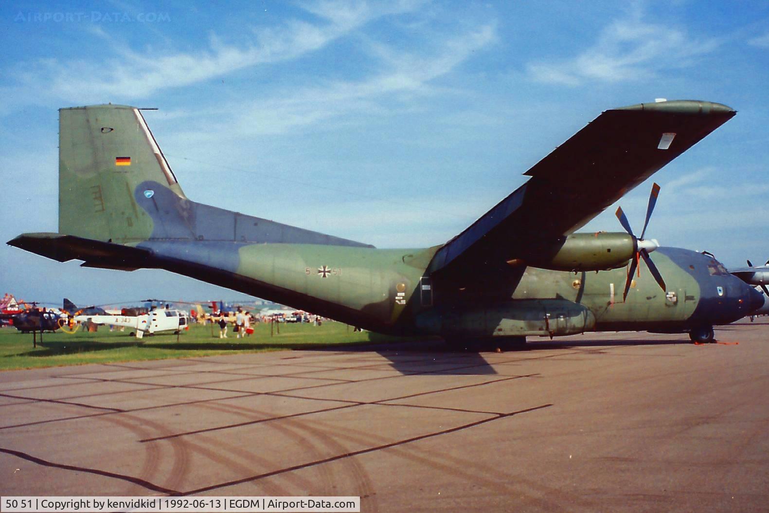 50 51, Transall C-160D C/N D73, At Boscombe Down, scanned from print.