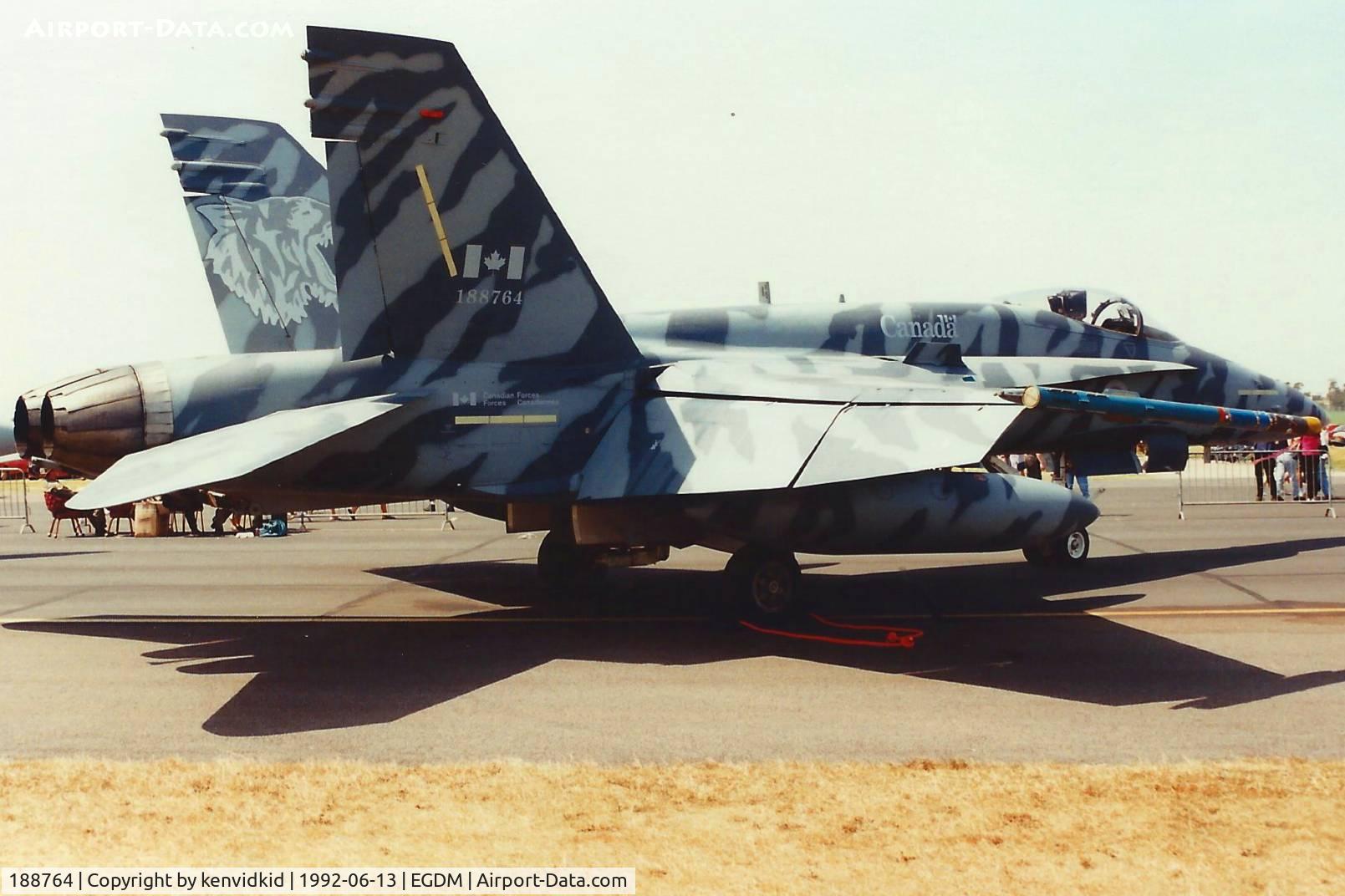 188764, 1986 McDonnell Douglas CF-188A Hornet C/N 0440/A361, At Boscombe Down, scanned from print.