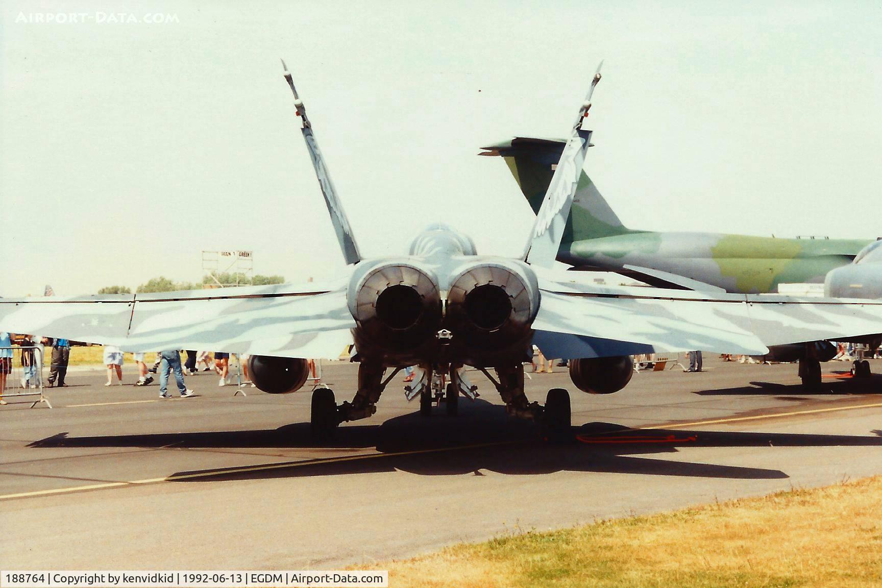 188764, 1986 McDonnell Douglas CF-188A Hornet C/N 0440/A361, At Boscombe Down, scanned from print.