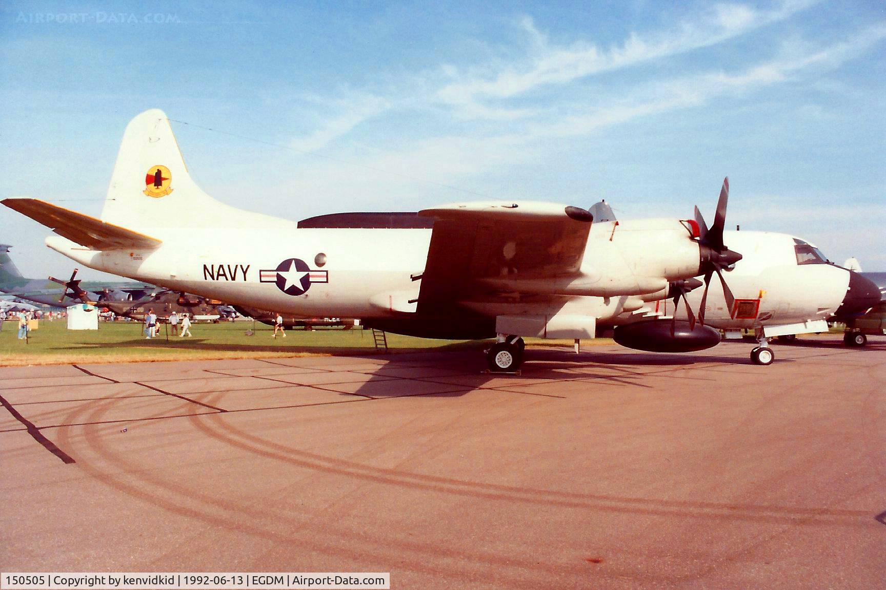150505, Lockheed EP-3E Deepwell C/N 185-5031, At Boscombe Down, scanned from print.