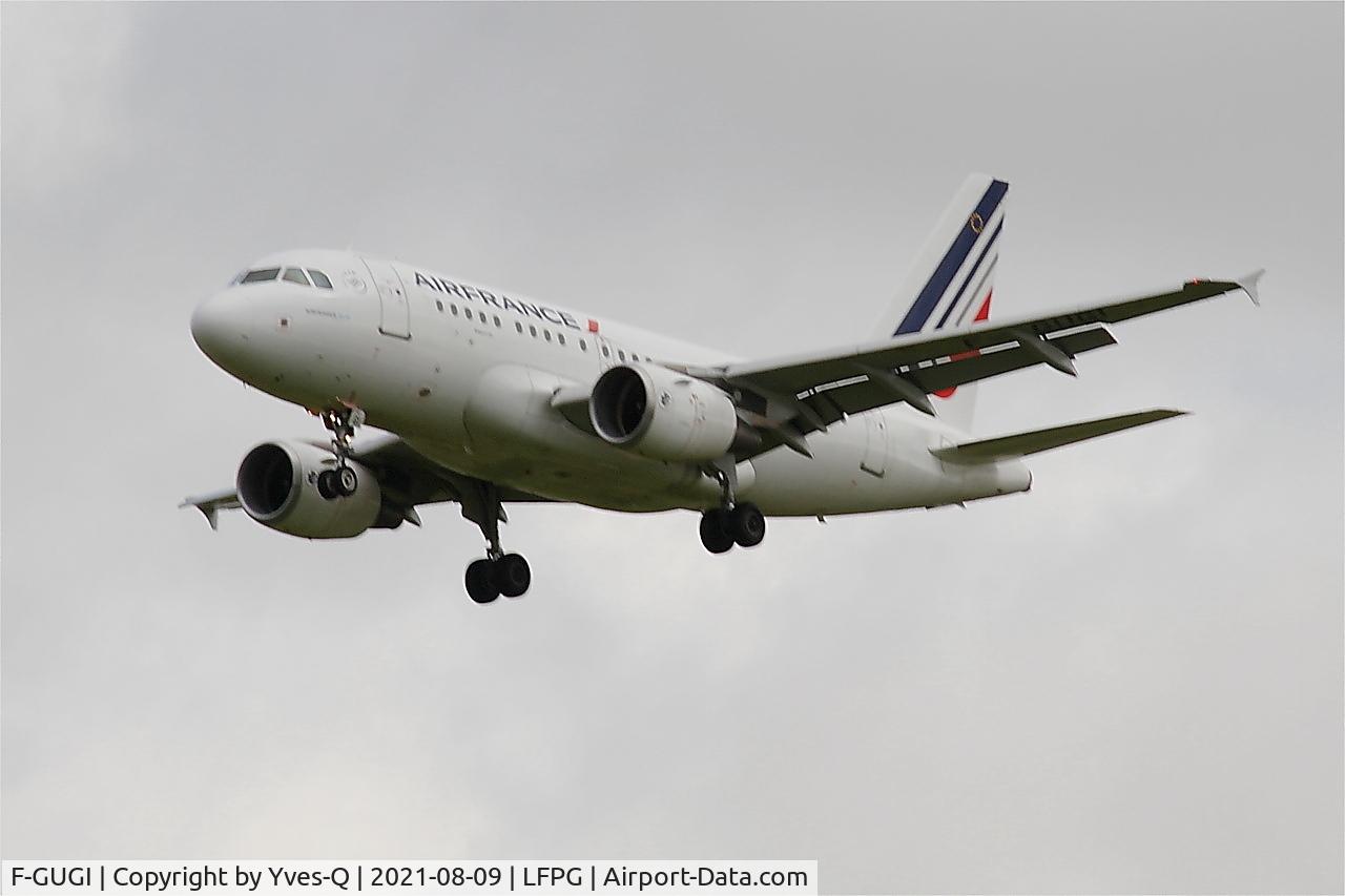 F-GUGI, 2004 Airbus A318-111 C/N 2350, Airbus A318-111, Short approachrwy 26L, Roissy Charles De Gaulle airport (LFPG-CDG)