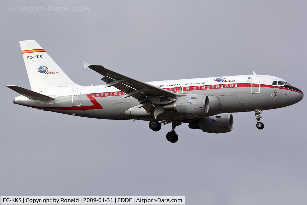 EC-KKS, 2007 Airbus A319-111 C/N 3320, at fra