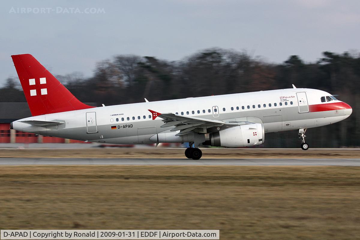 D-APAD, 2011 Airbus A319-132 C/N 1880, at fra