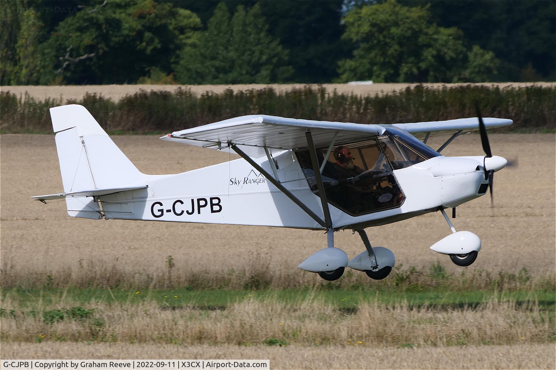 G-CJPB, 2016 Best Off SkyRanger Swift 582(1) C/N BMAA/HB/691, Departing from Northrepps.