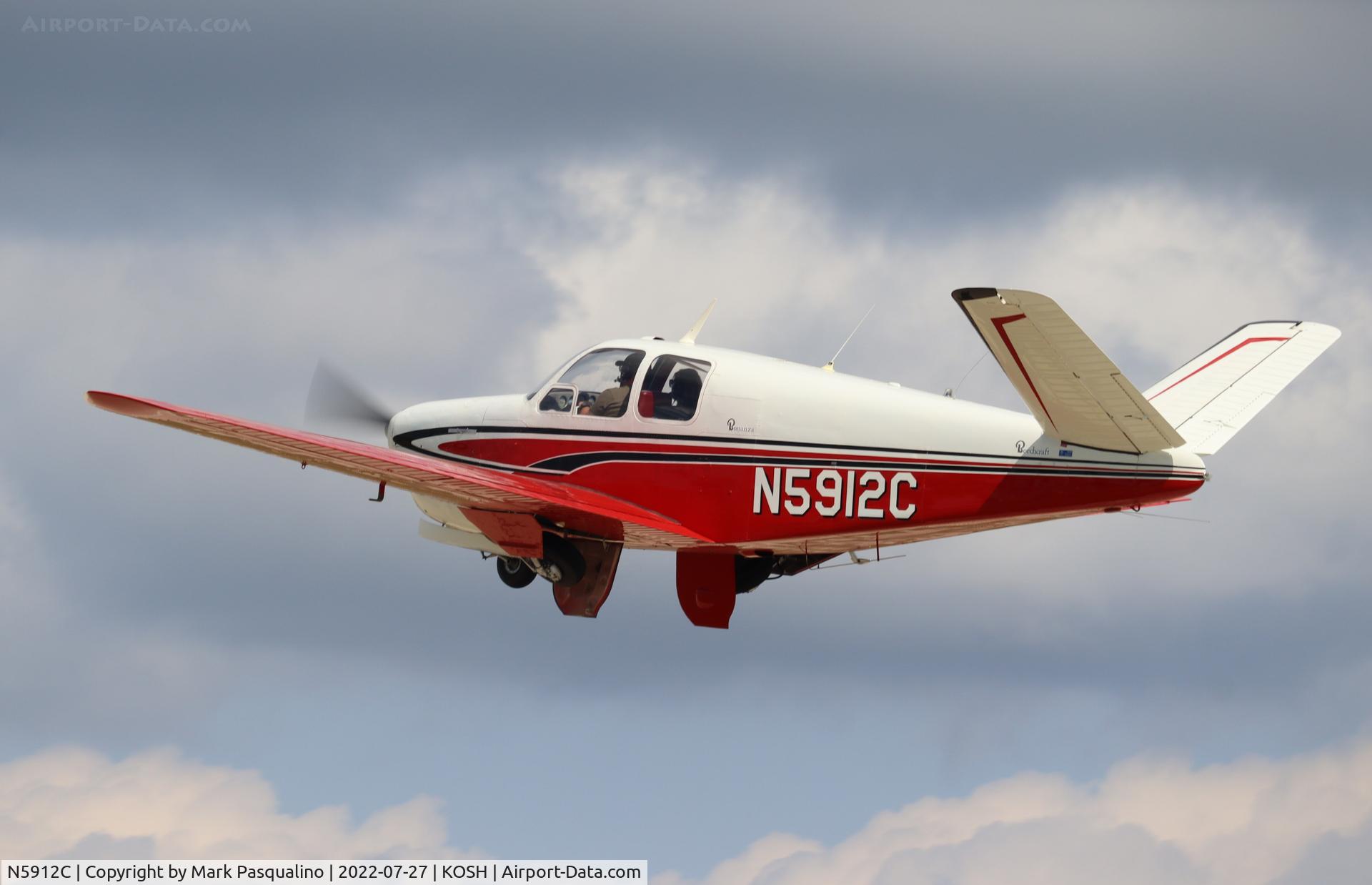 N5912C, 1953 Beech D35 C/N D-3414, Beech D35