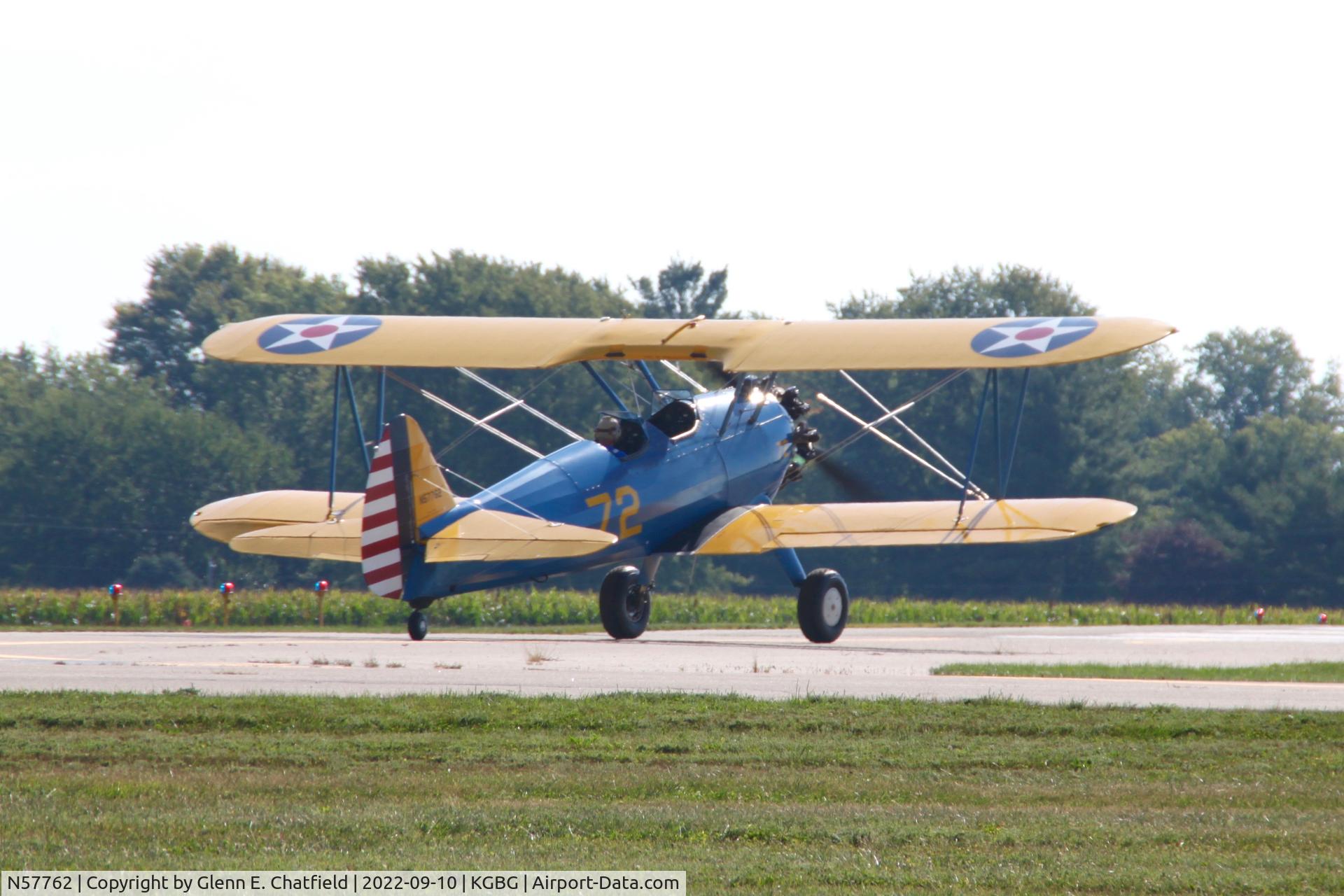 N57762, 1942 Boeing A75L3 C/N 75-2979, At the Stearman Fly-in