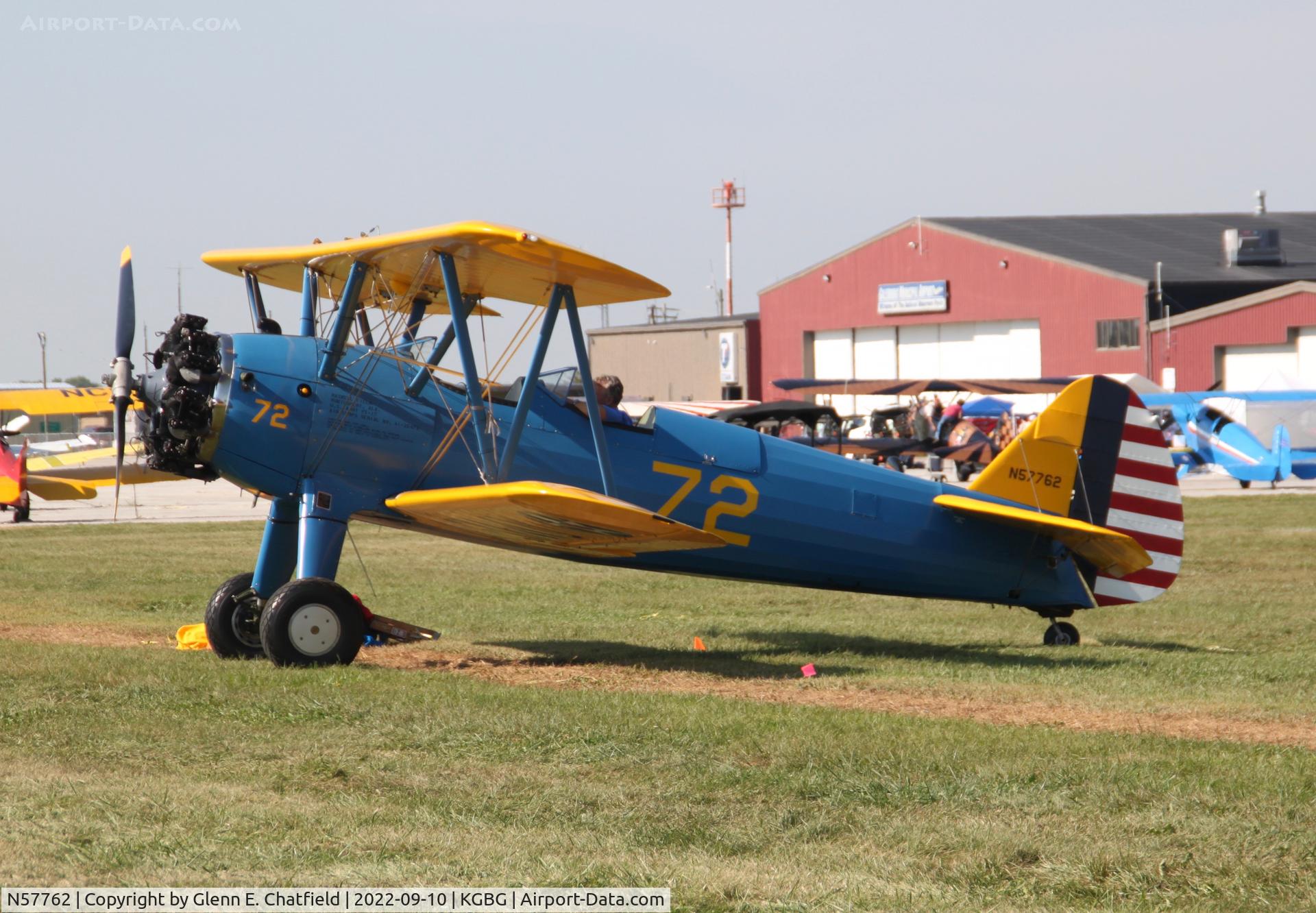 N57762, 1942 Boeing A75L3 C/N 75-2979, At the Stearman Fly-in