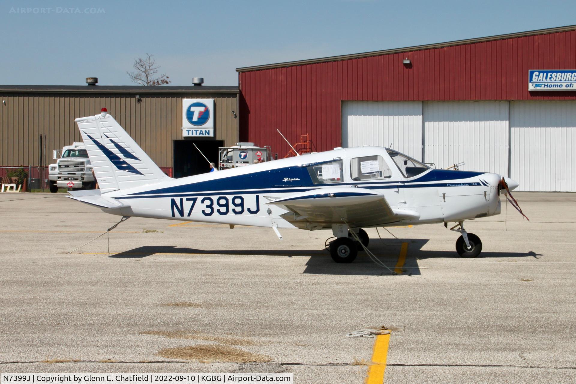 N7399J, 1968 Piper PA-28-140 C/N 28-24762, Found on the ramp.