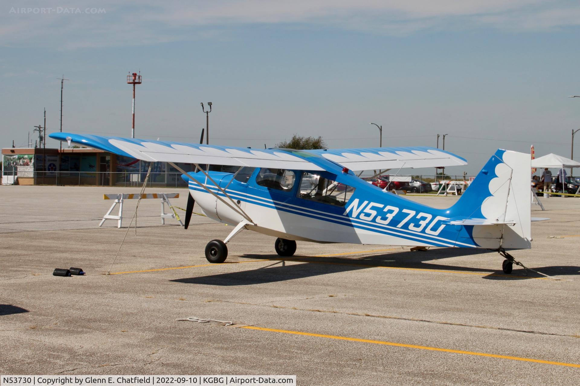 N53730, 1975 Bellanca 7GCBC C/N 861-75, Resting on the ramp
