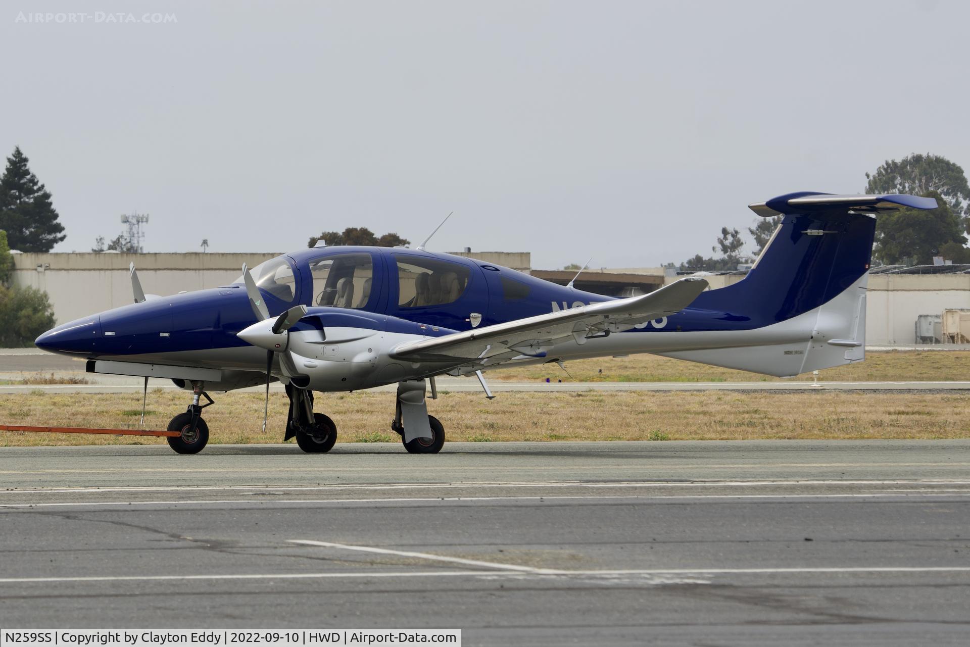 N259SS, 2016 Diamond DA-62 C/N 62.012, Hayward airport in California 2022.