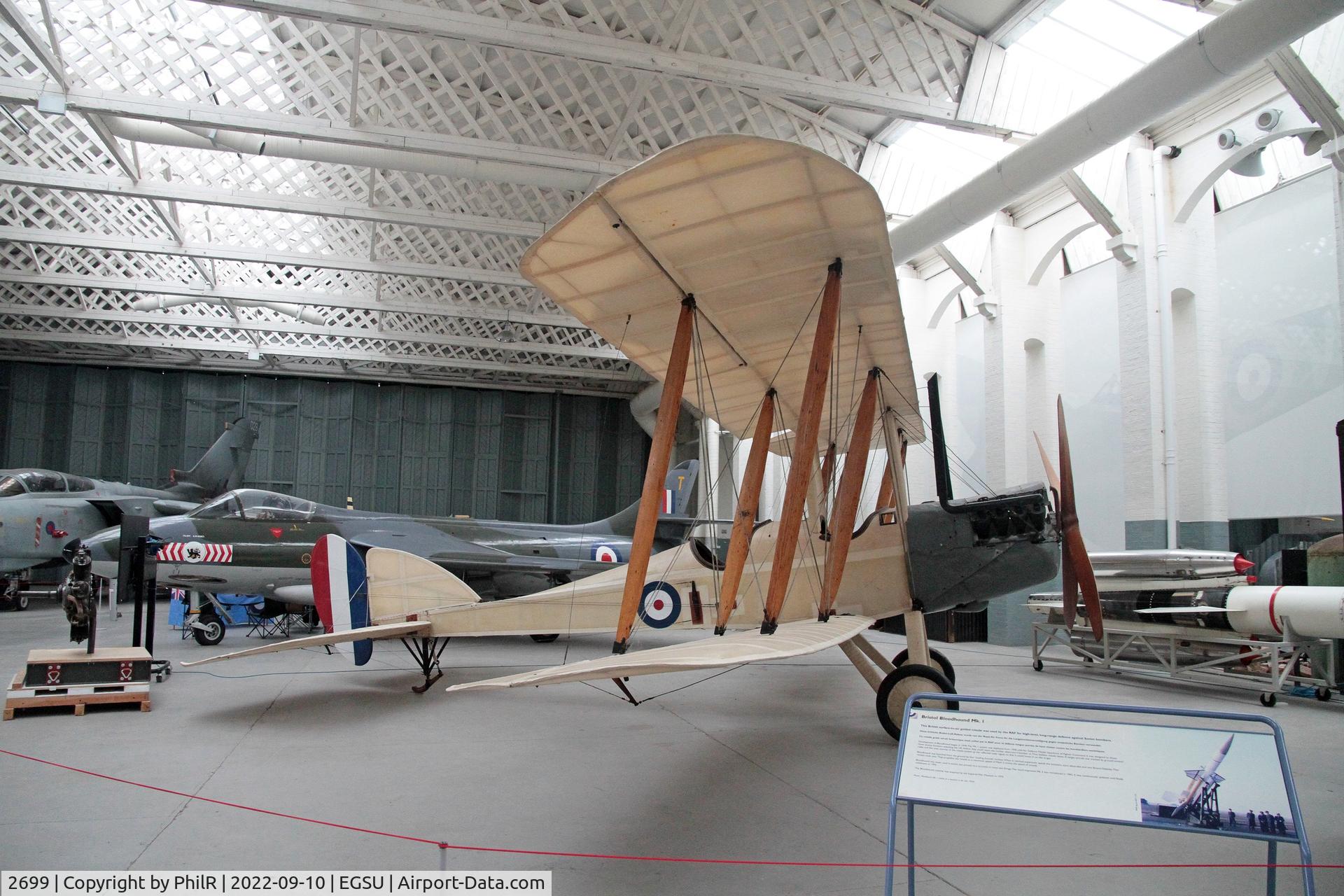 2699, Royal Aircraft Factory BE-2c C/N Not found 2699, 2699 2016 RAF BE2c BoB Display Duxford