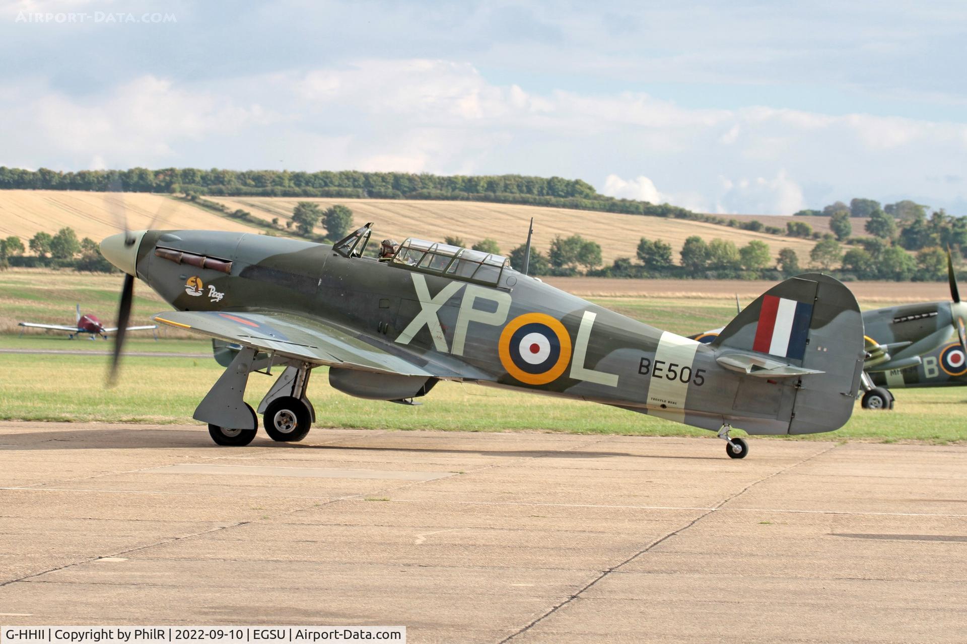 G-HHII, 1940 Hawker (CCF) Hurricane Mk2B C/N CCF/R20023, BE505 (G-HHII) 1942 Hawker Hurricane llb BoB Display Duxford