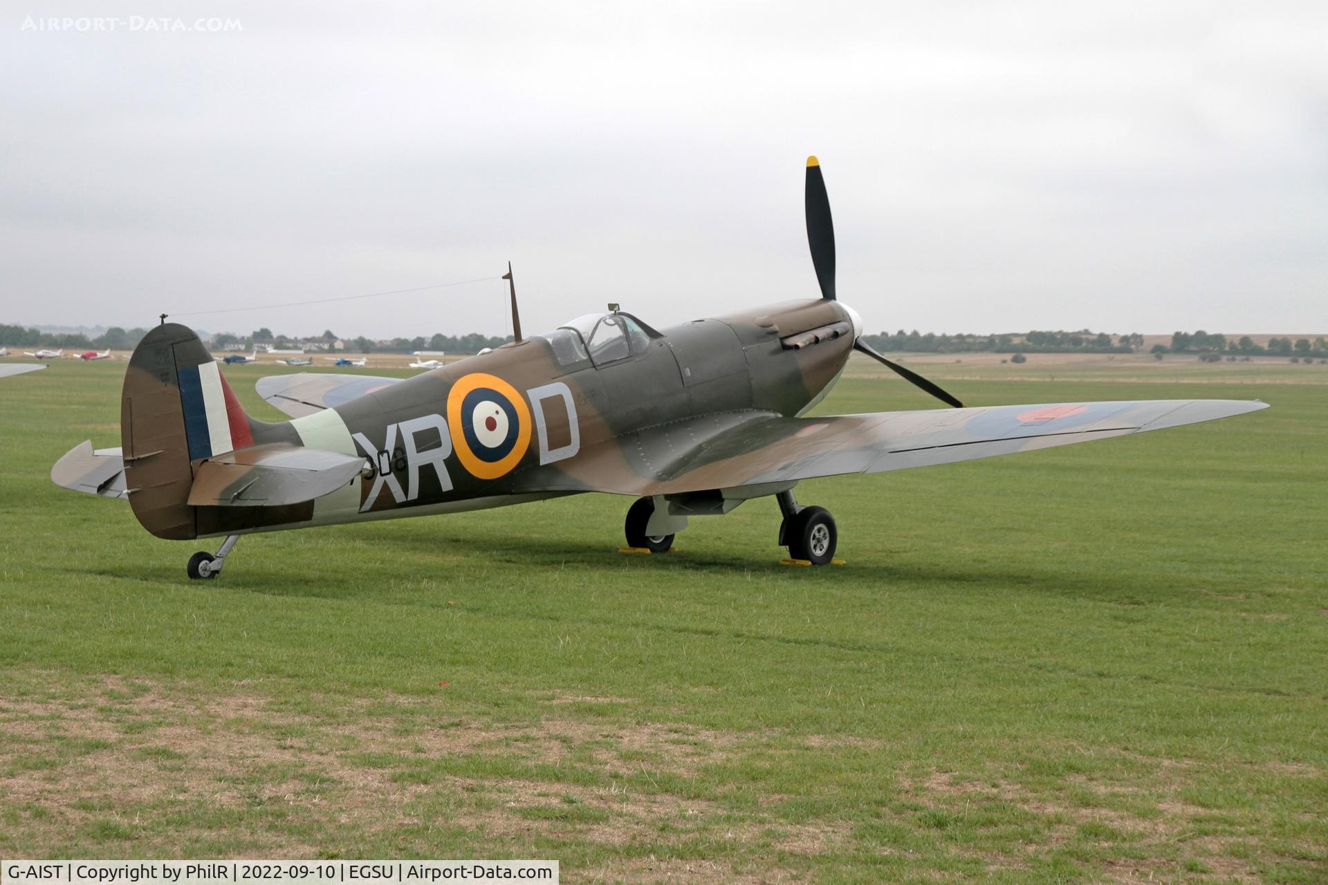 G-AIST, 1941 Supermarine 300 Spitfire Mk1A C/N WASP/20/2, P2308 (AR213, G-AIST) 1941 VS Spitfire la BoB Display Duxford