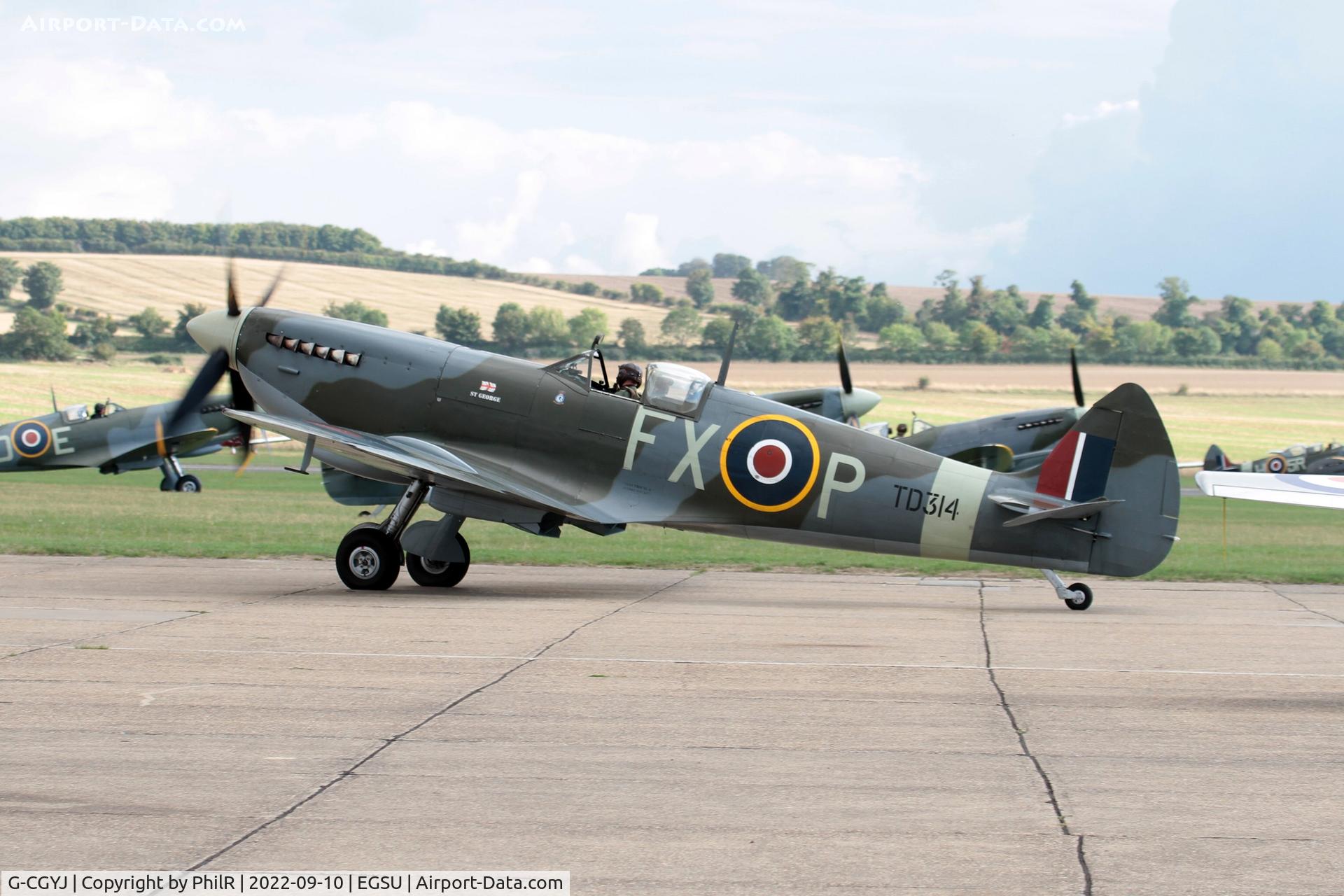 G-CGYJ, 1944 Supermarine Spitfire HFIX  (Mark IXe) C/N CBAF 10492, TD314 (G-CGYJ) 1944 VS Spitfire HFIX  BoB Display Duxford