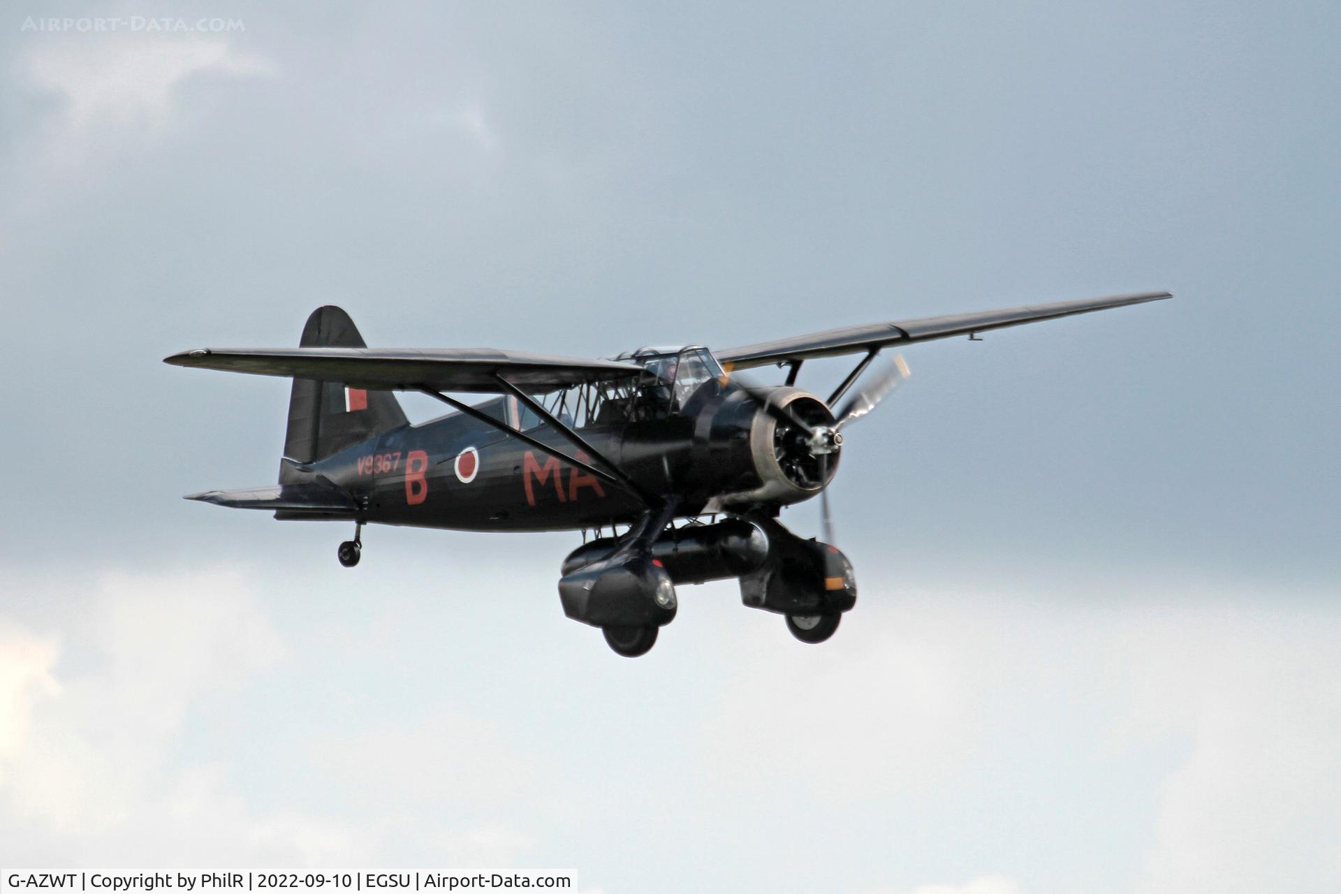 G-AZWT, 1938 Westland Lysander IIIA C/N Y1536, V9367 (V9552, G-AZWT) 1942 Westland Lysander MkIIIA SD BoB Display Duxford