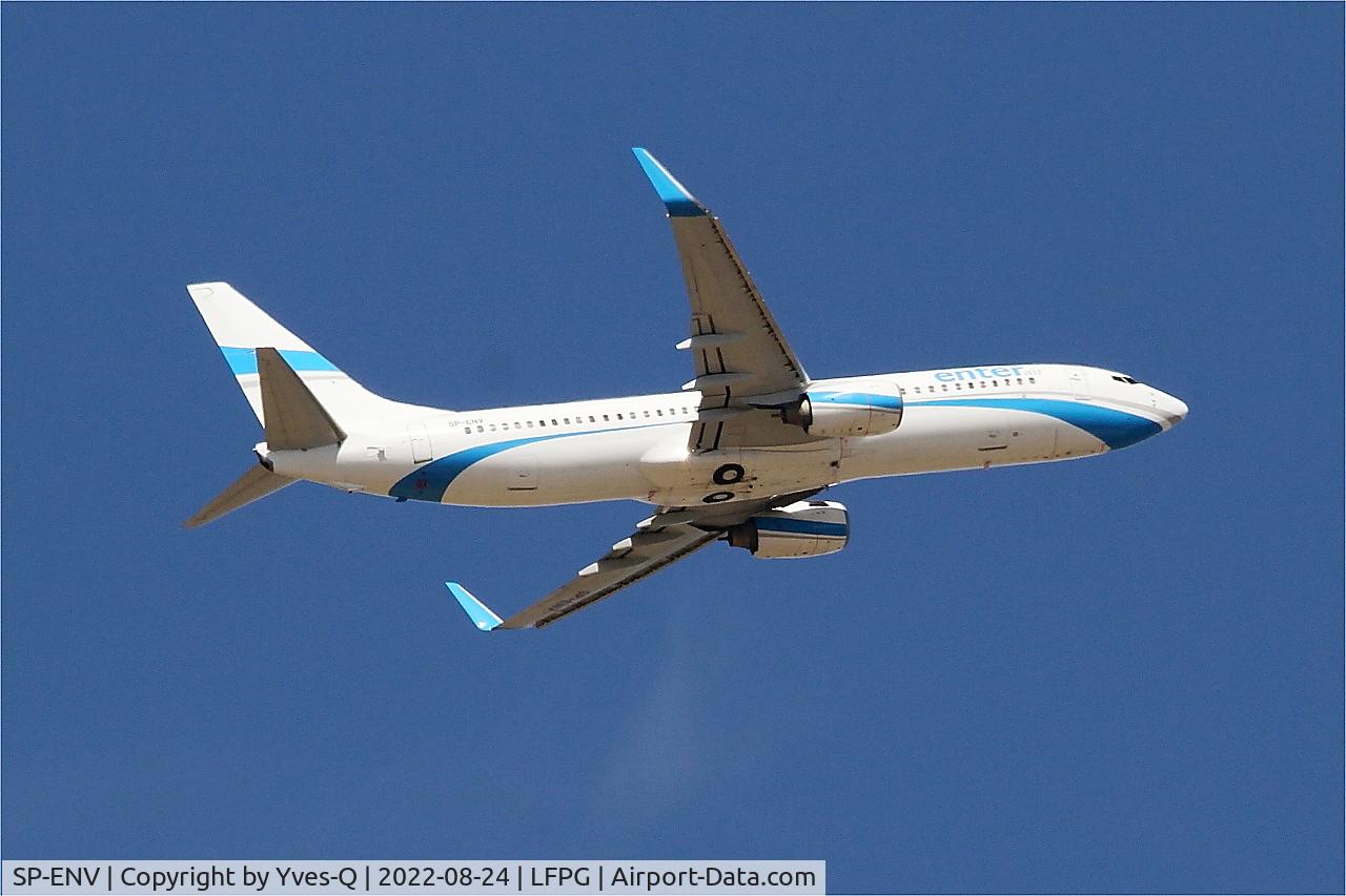 SP-ENV, 2003 Boeing 737-8BK C/N 33014, Boeing 737-8BK, Climbing from rwy 09R, Roissy Charles De Gaulle airport (LFPG-CDG)