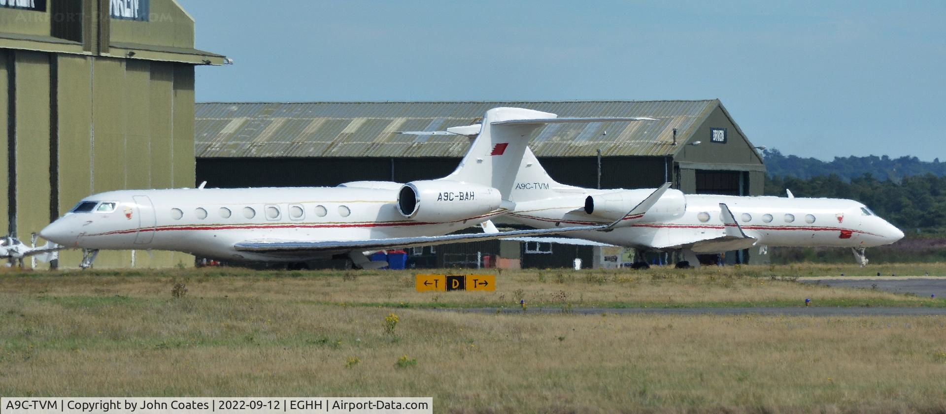 A9C-TVM, 2008 Gulfstream 450 (IVSP) C/N 4156, Parked with A9C-BAH
