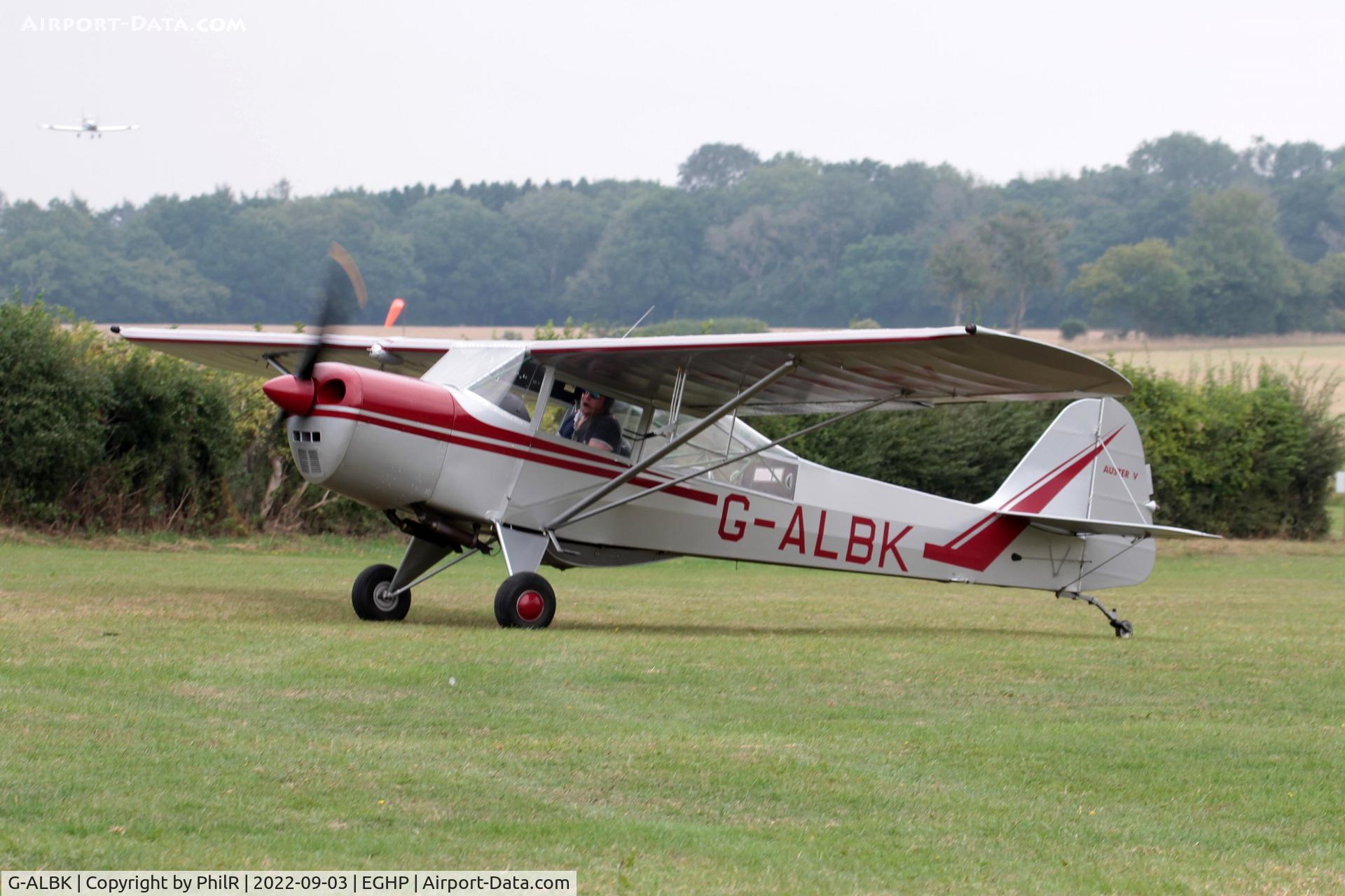 G-ALBK, 1944 Taylorcraft J Auster 5 C/N 1273, G-ALBK 1944 Auster J5 Alpha LAA Rally Popham