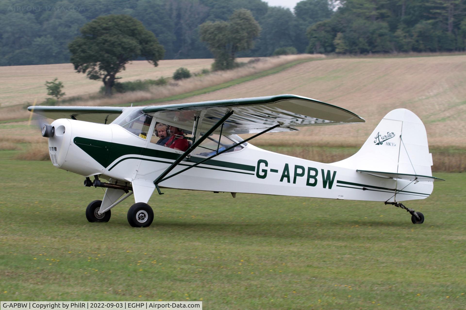 G-APBW, 1957 Auster 5A C/N 3405, G-APBW 1957 Auster 5A Alpha LAA Rally Popham