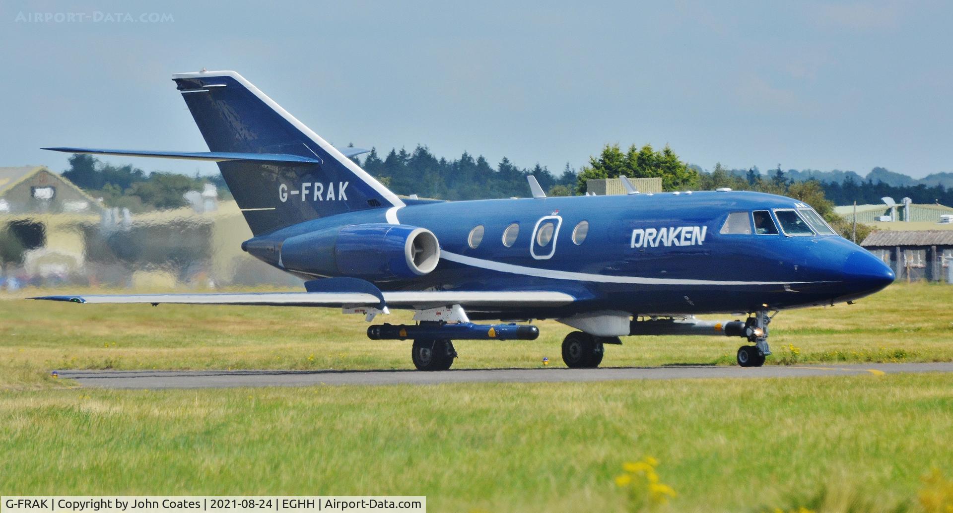 G-FRAK, 1969 Dassault Falcon 20D C/N 213, Taxiing to depart