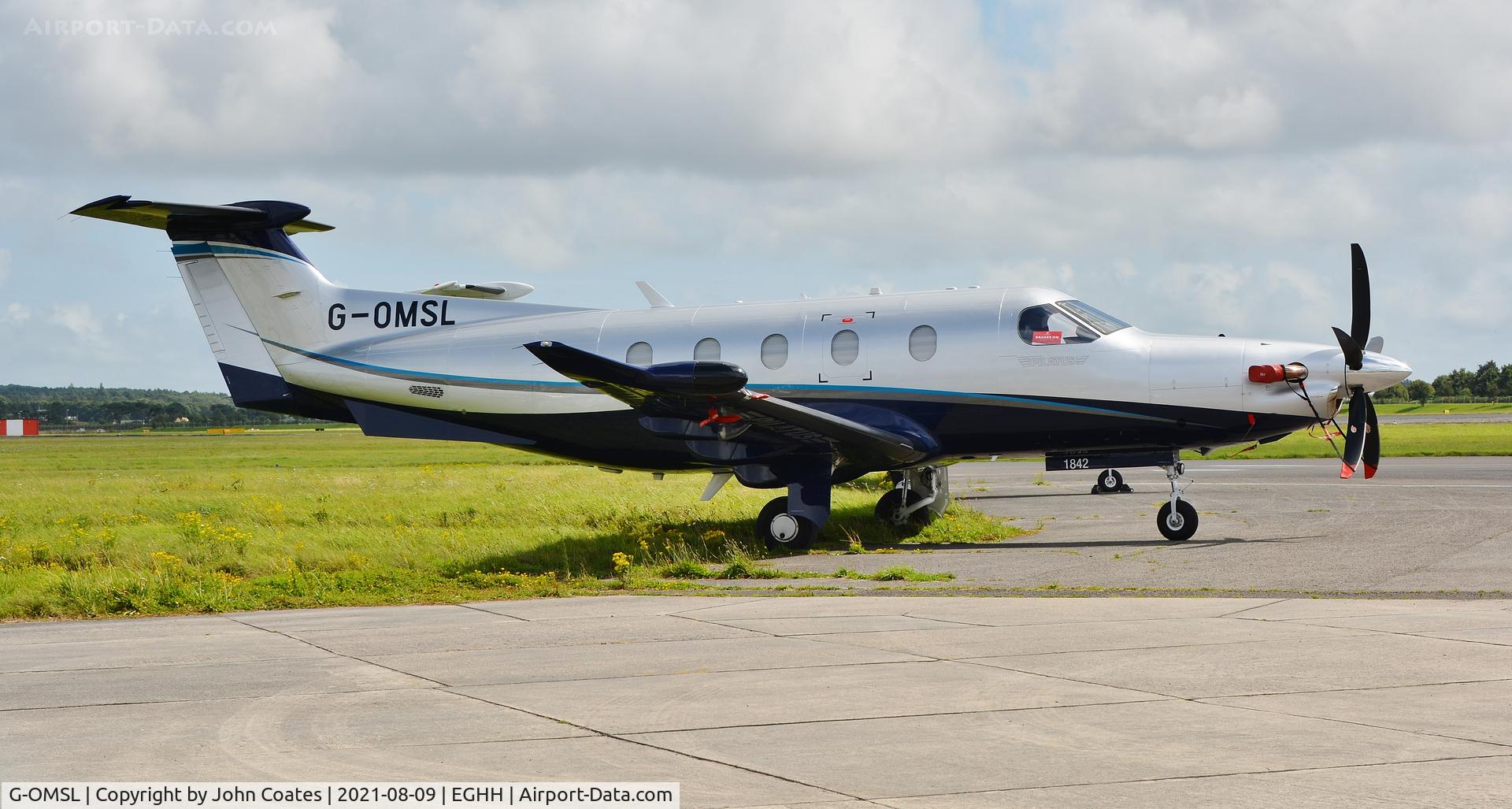 G-OMSL, 2018 Pilatus PC-12/47E C/N 1842, At BAS.