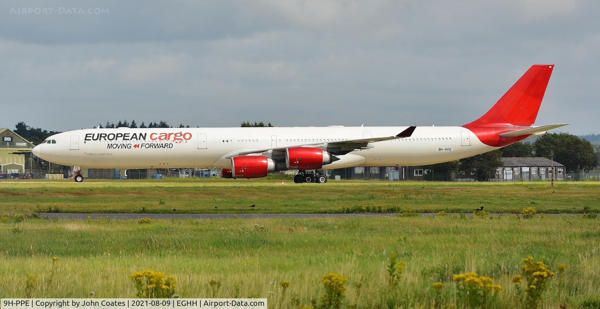 9H-PPE, 2006 Airbus A340-642 C/N 787, Taxiing on arrival