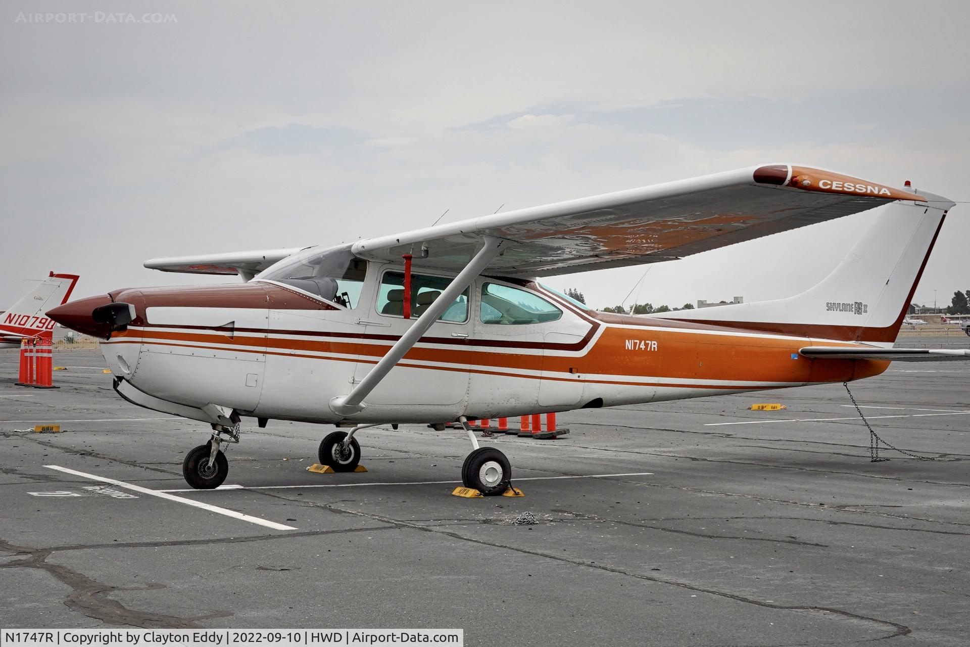 N1747R, 1978 Cessna R182 Skylane RG C/N R18200544, Hayward airport in California 2022.