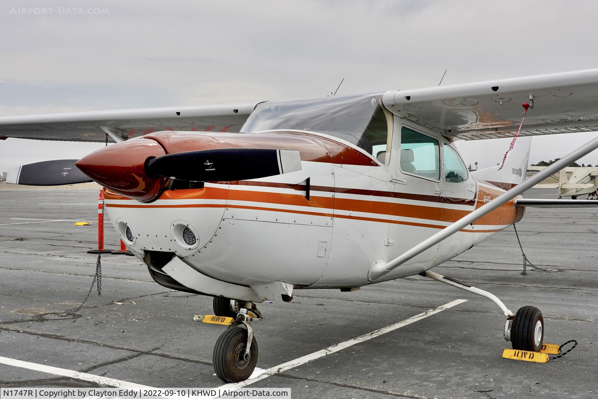 N1747R, 1978 Cessna R182 Skylane RG C/N R18200544, Hayward airport in California 2022.