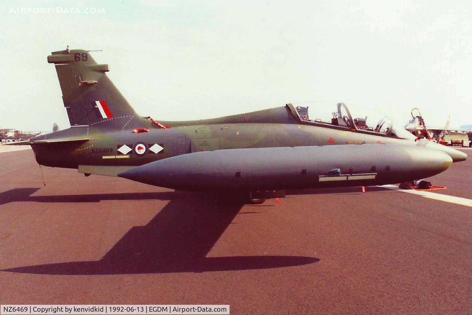 NZ6469, 1991 Aermacchi MB-339CB C/N 6800/173, At Boscombe Down, scanned from print.