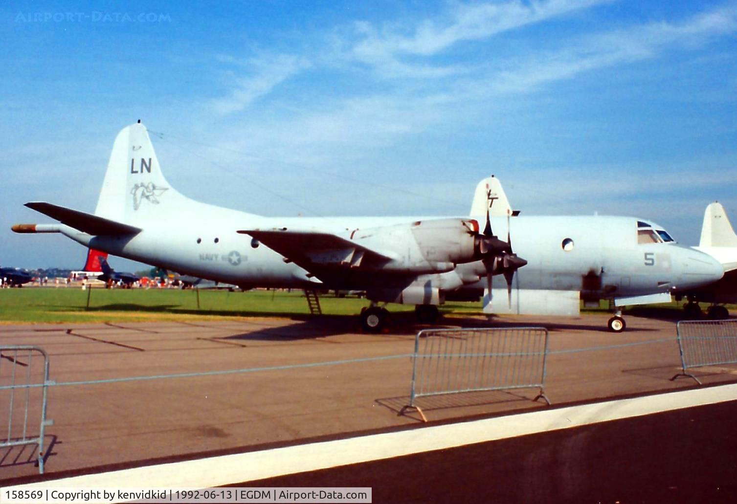 158569, Lockheed P-3C Orion C/N 285A-5578, At Boscombe Down, scanned from print.