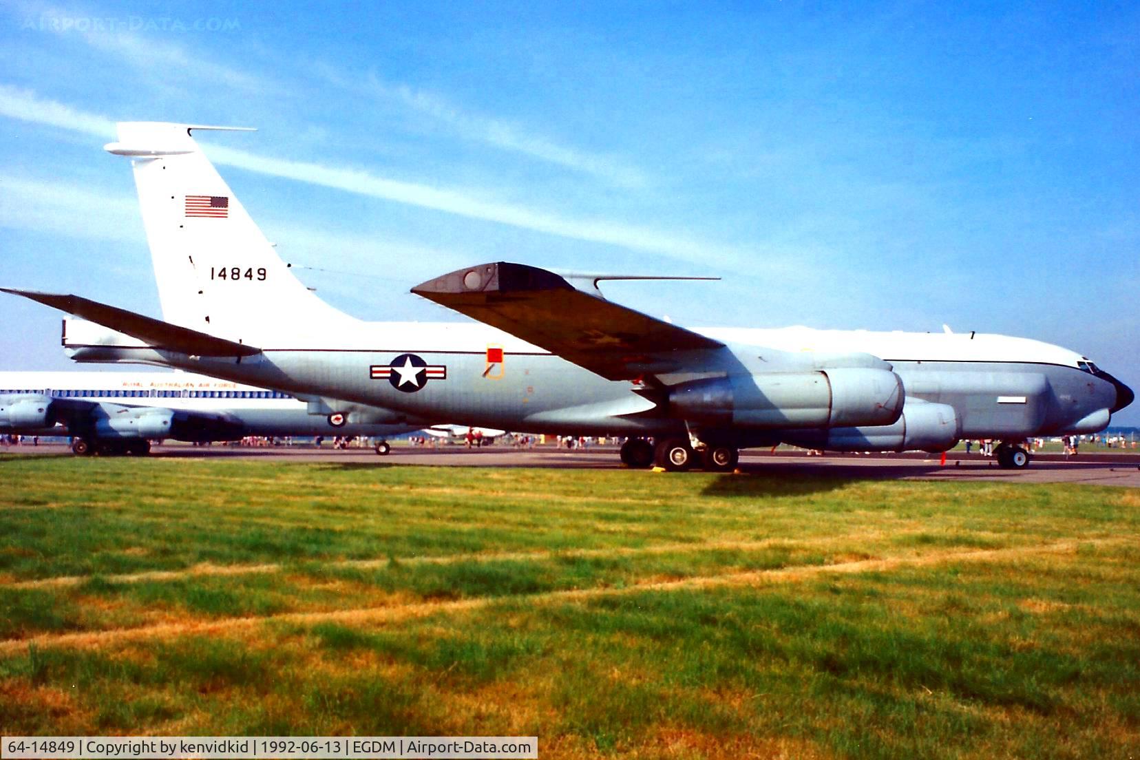 64-14849, 1964 Boeing RC-135U Combat Sent C/N 18789, At Boscombe Down, scanned from print.