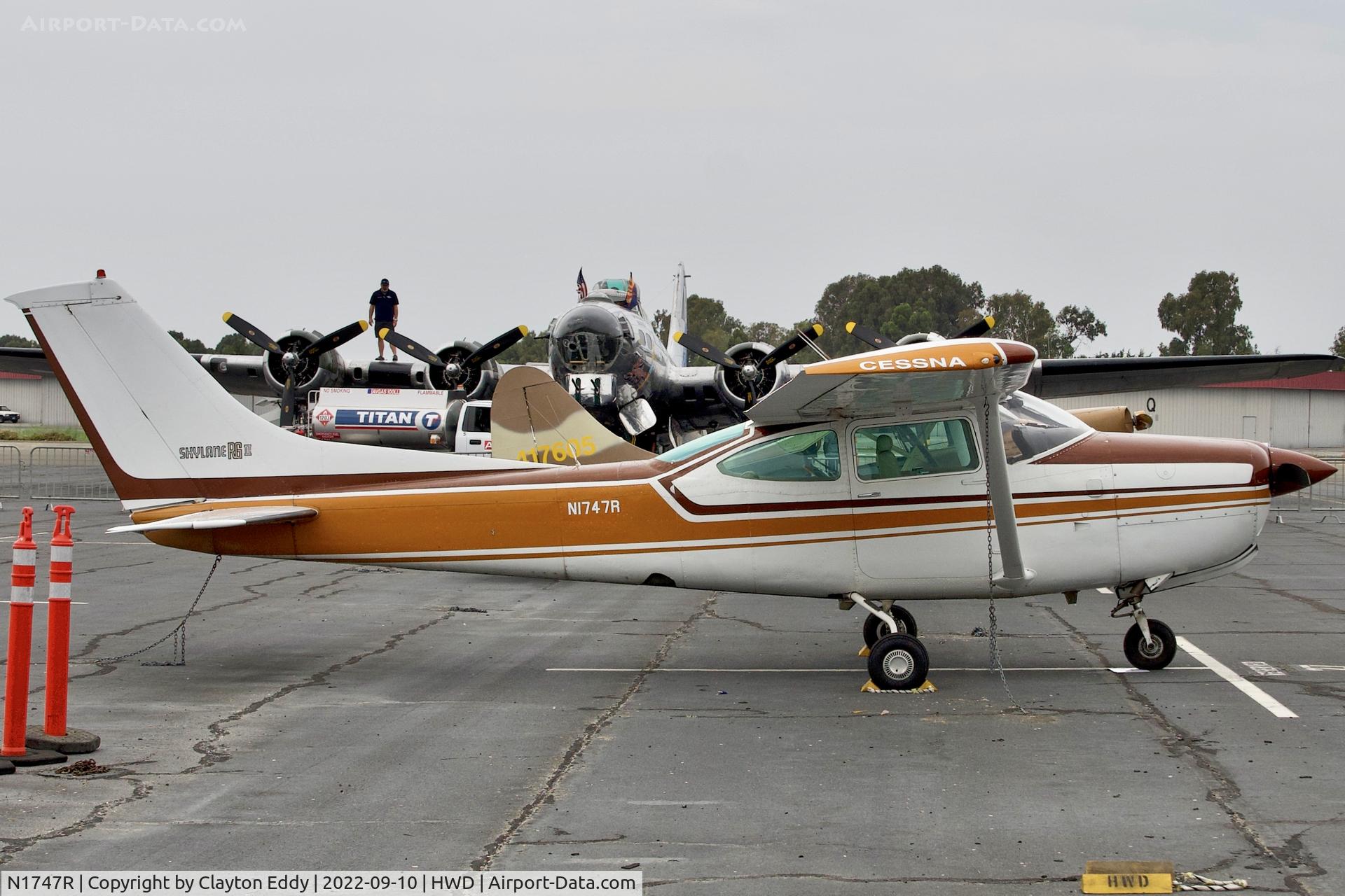 N1747R, 1978 Cessna R182 Skylane RG C/N R18200544, Hayward airport in California 2022.