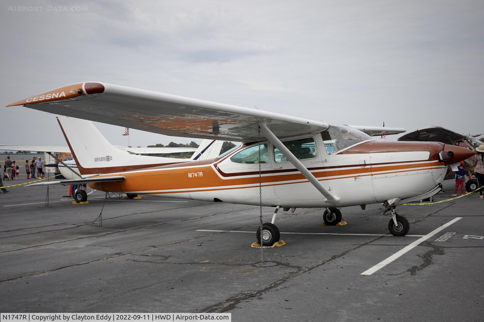N1747R, 1978 Cessna R182 Skylane RG C/N R18200544, Hayward airport open house in California 2022.
