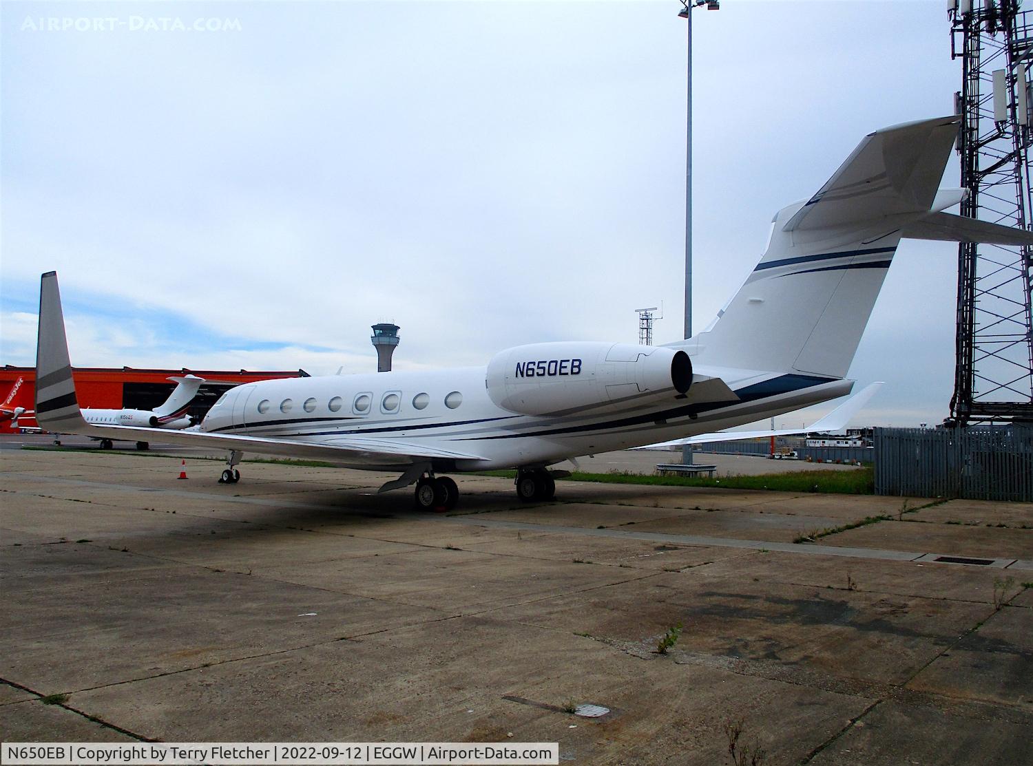 N650EB, 2014 Gulfstream Aerospace G650 (G-VI) C/N 6100, At Luton