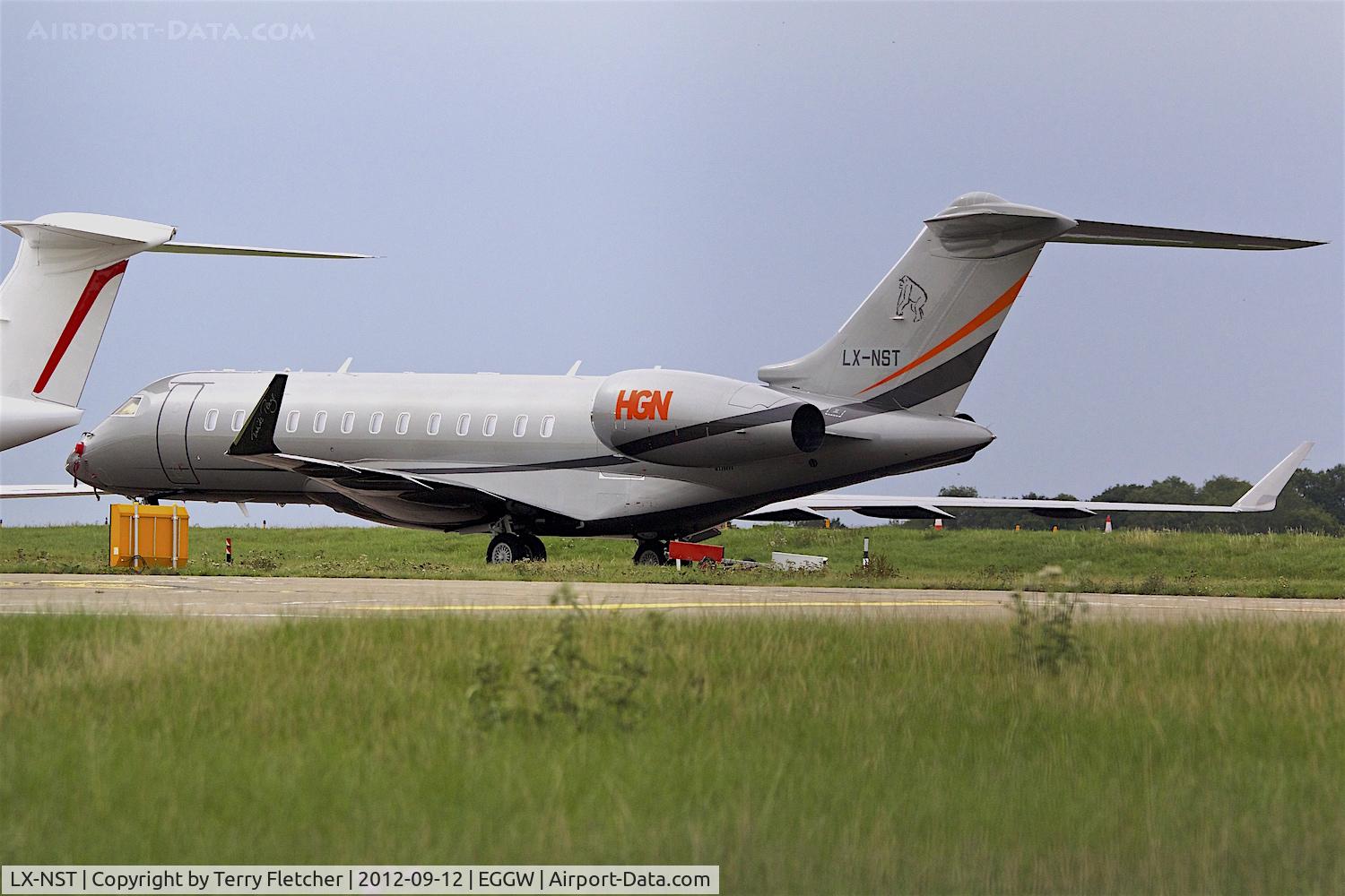 LX-NST, 2018 Bombardier BD-700-1A10 Global 6000 C/N 9814, At Luton