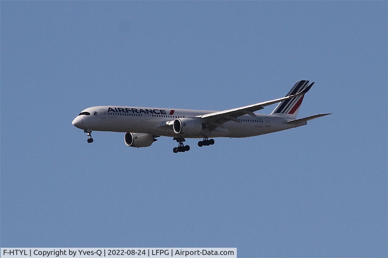 F-HTYL, 2021 Airbus A350-941 C/N 510, Airbus A350-941, On final rwy 08R, Roissy Charles De Gaulle airport (LFPG-CDG)