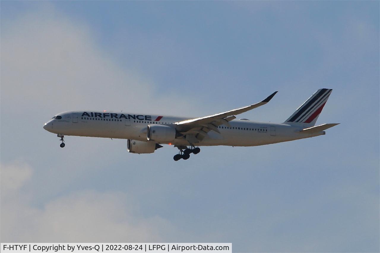 F-HTYF, 2020 Airbus A350-941 C/N 422, Airbus A350-941, On final rwy 08R, Roissy Charles De Gaulle airport (LFPG-CDG)