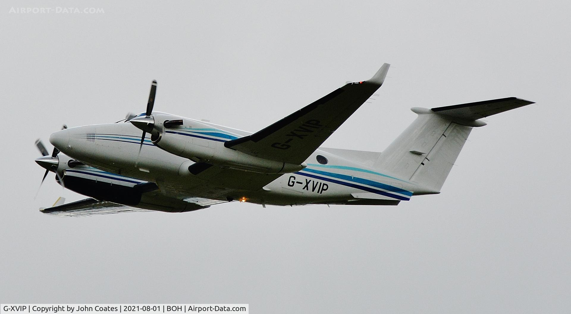 G-XVIP, 1980 Beech 200 Super King Air C/N BB-588, Departing off 26