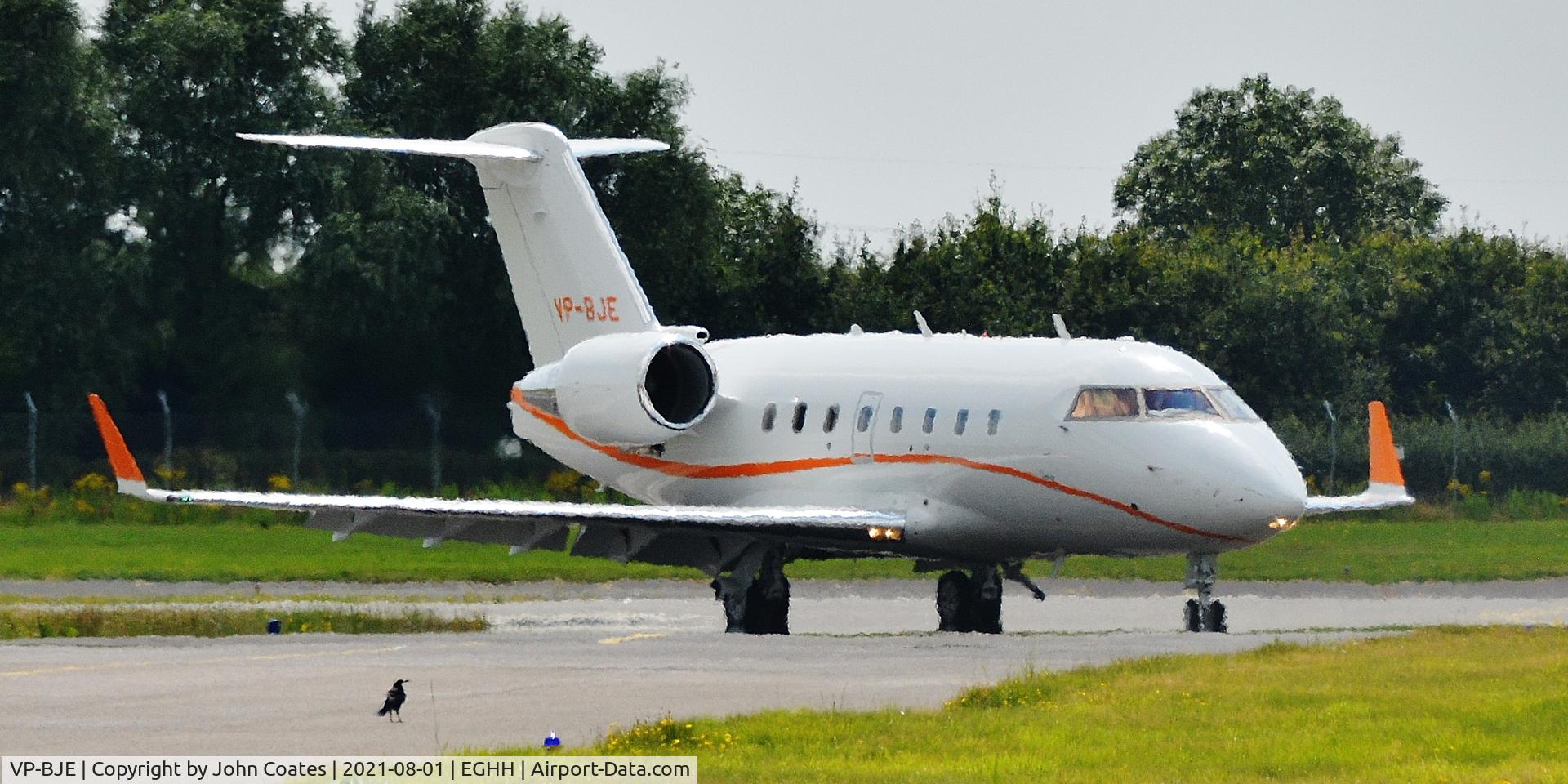 VP-BJE, 2005 Bombardier Challenger 604 (CL-600-2B16) C/N 5605, Arriving on 26
