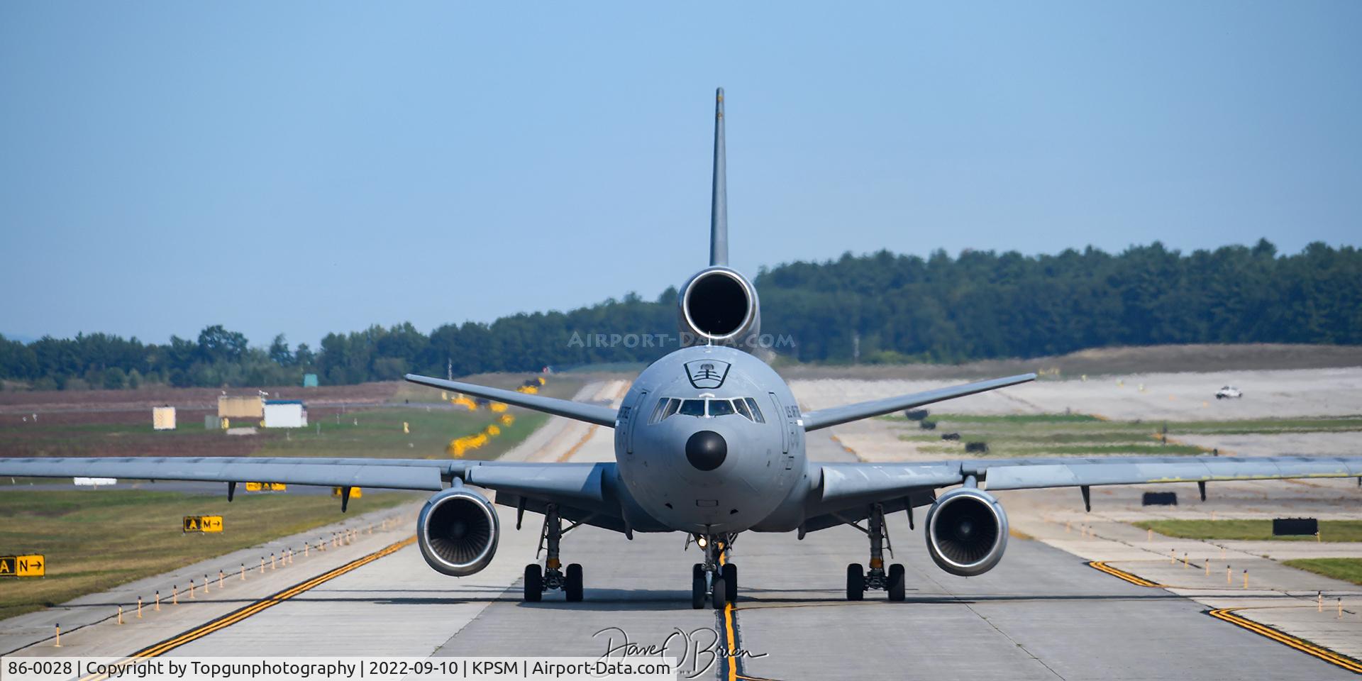 86-0028, 1986 McDonnell Douglas KC-10A Extender C/N 48241, TEFLON21, heading out for CAP duty over DC