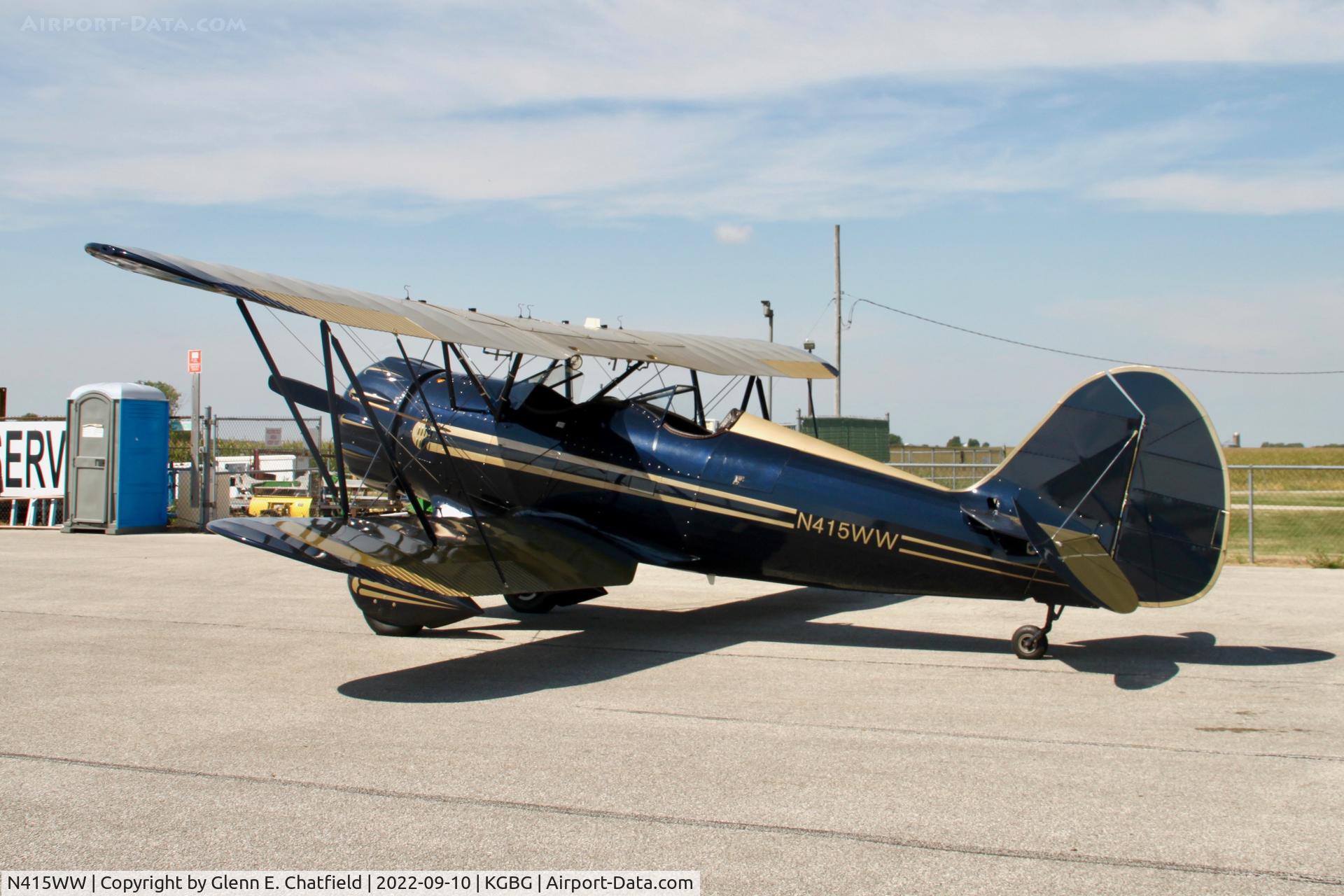 N415WW, Waco YMF-F5C C/N F5C-8-126, During the Stearman Fly In