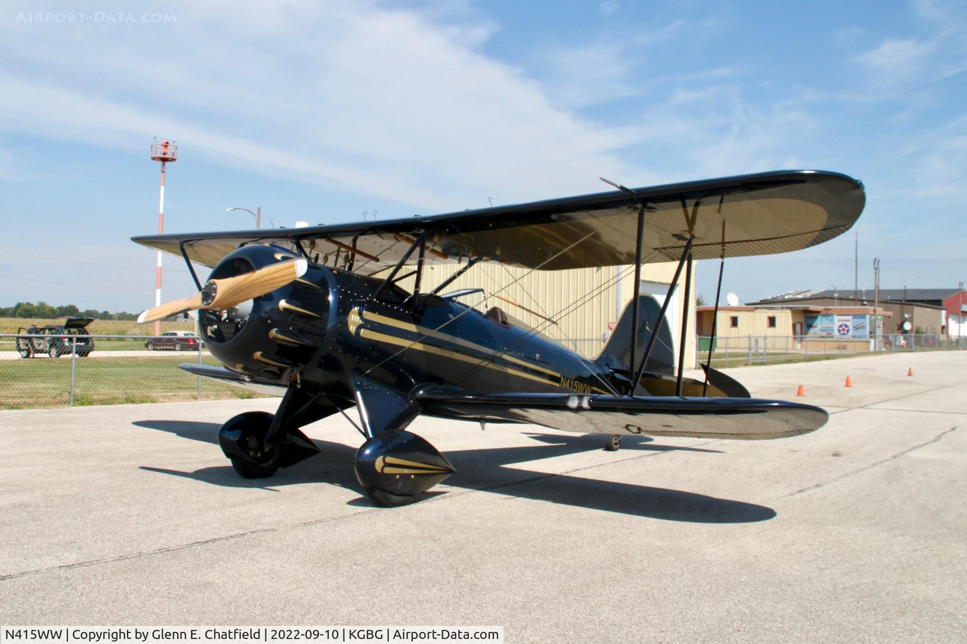 N415WW, Waco YMF-F5C C/N F5C-8-126, During the Stearman Fly In