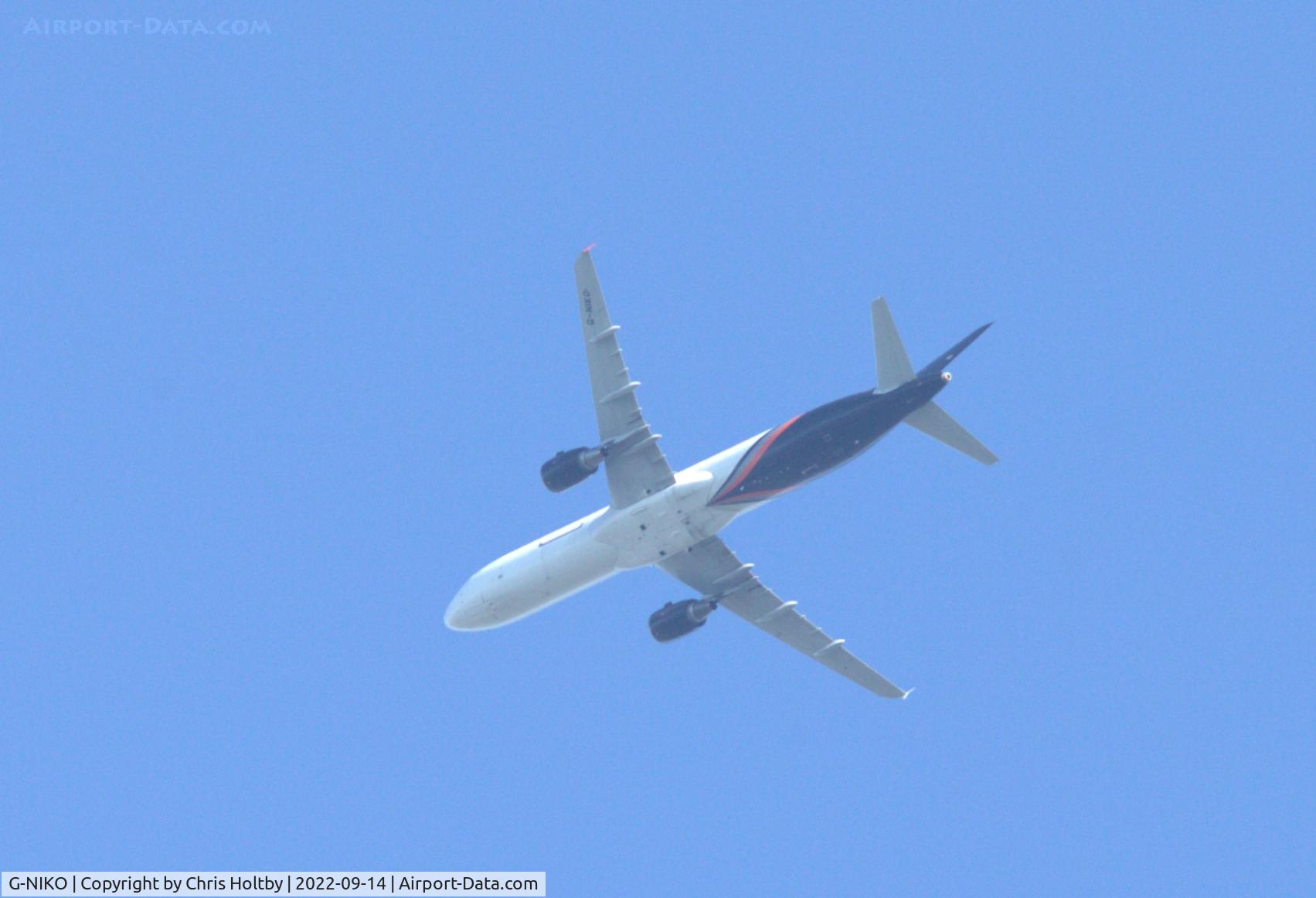 G-NIKO, 2000 Airbus A321-211 C/N 1250, Over Potters Bar, Herts owned by Titan Airways at Stansted, Essex