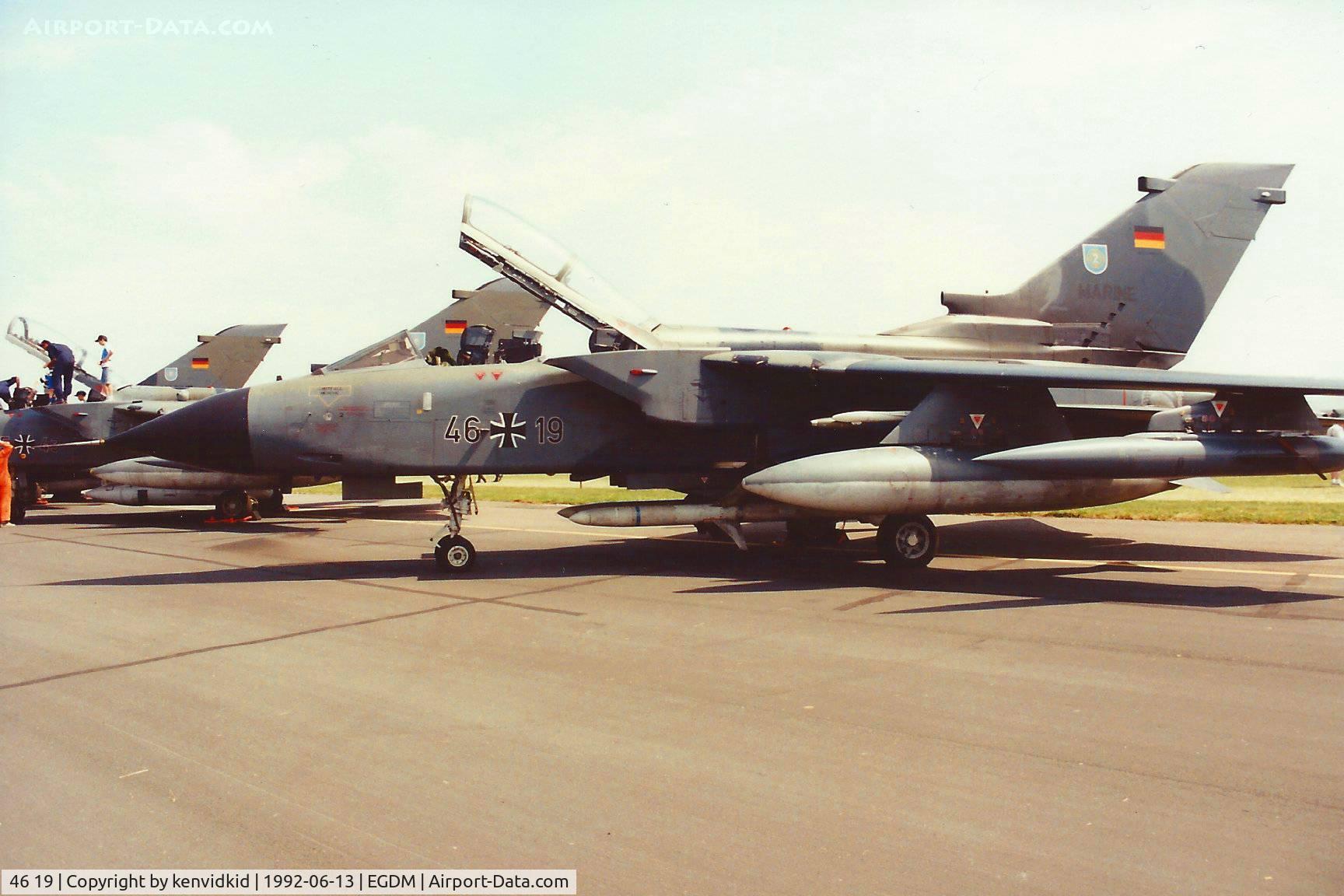 46 19, Panavia Tornado IDS C/N 792/GS252/4319, At Boscombe Down, scanned from print.
