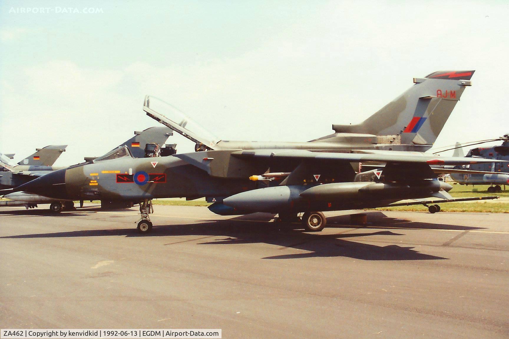 ZA462, 1983 Panavia Tornado GR.1 C/N 271/BS092/3128, At Boscombe Down, scanned from print.