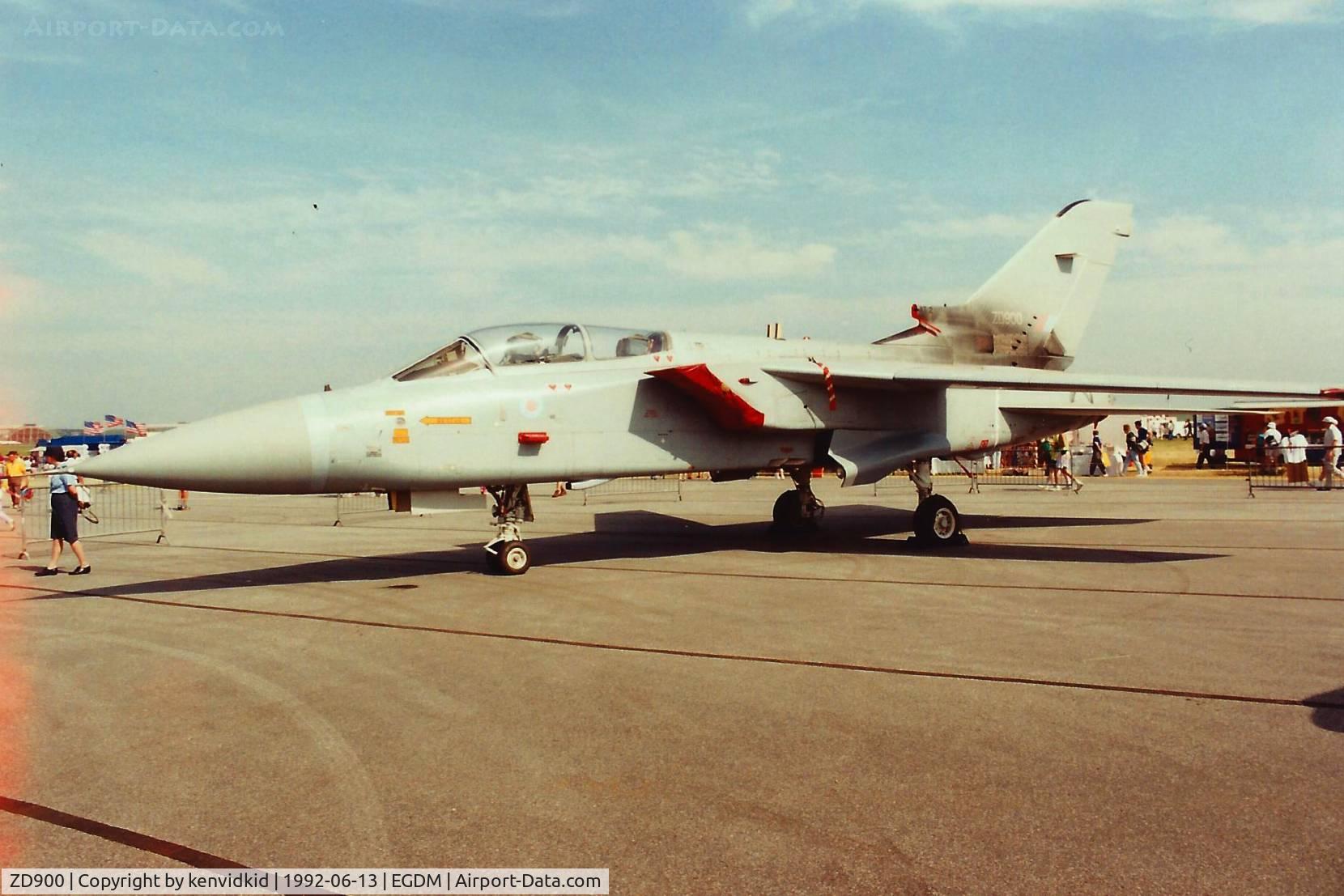 ZD900, 1984 Panavia Tornado F.2 C/N AT002/342/2005, At Boscombe Down, scanned from print.