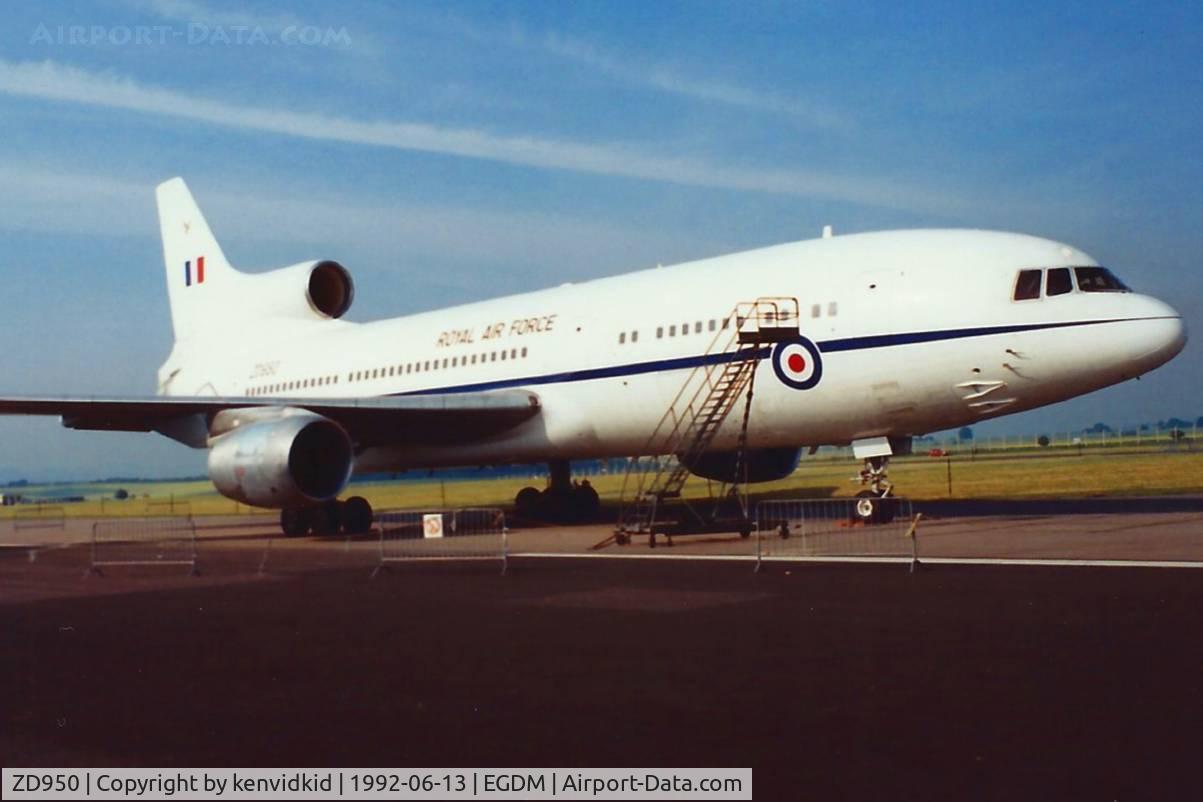 ZD950, 1979 Lockheed L-1011-385-3 TriStar K1 (500) C/N 193V-1164, At Boscombe Down, scanned from print.